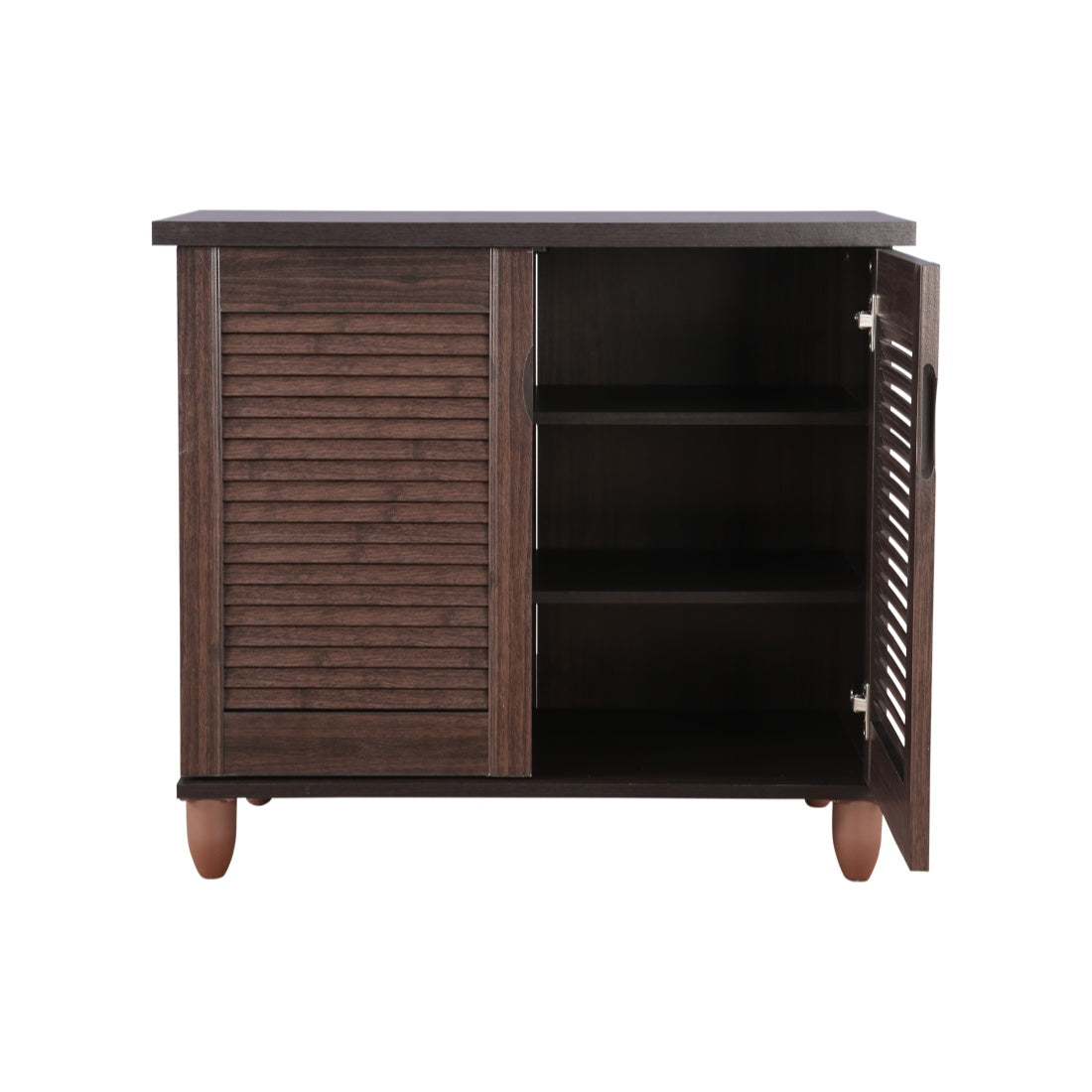 Riveria Engineered Wood Shoe Rack in Wenge Colour