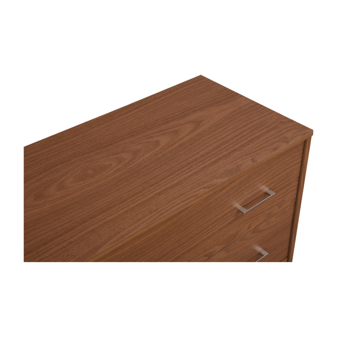 Atlas Engineered Wood Chest of Drawers in Walnut Colour