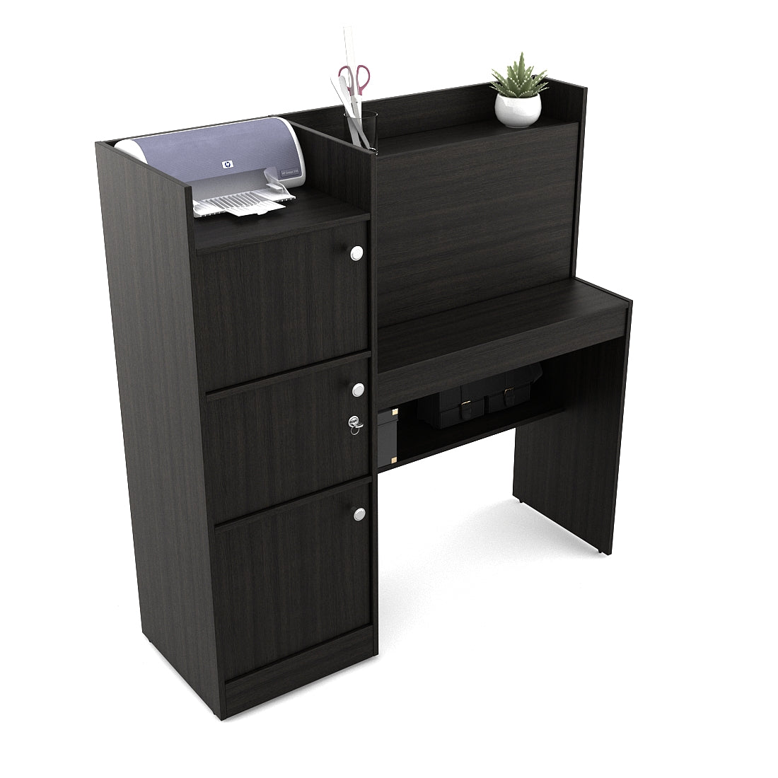 Venus Engineered Wood Study Table in Wenge Colour