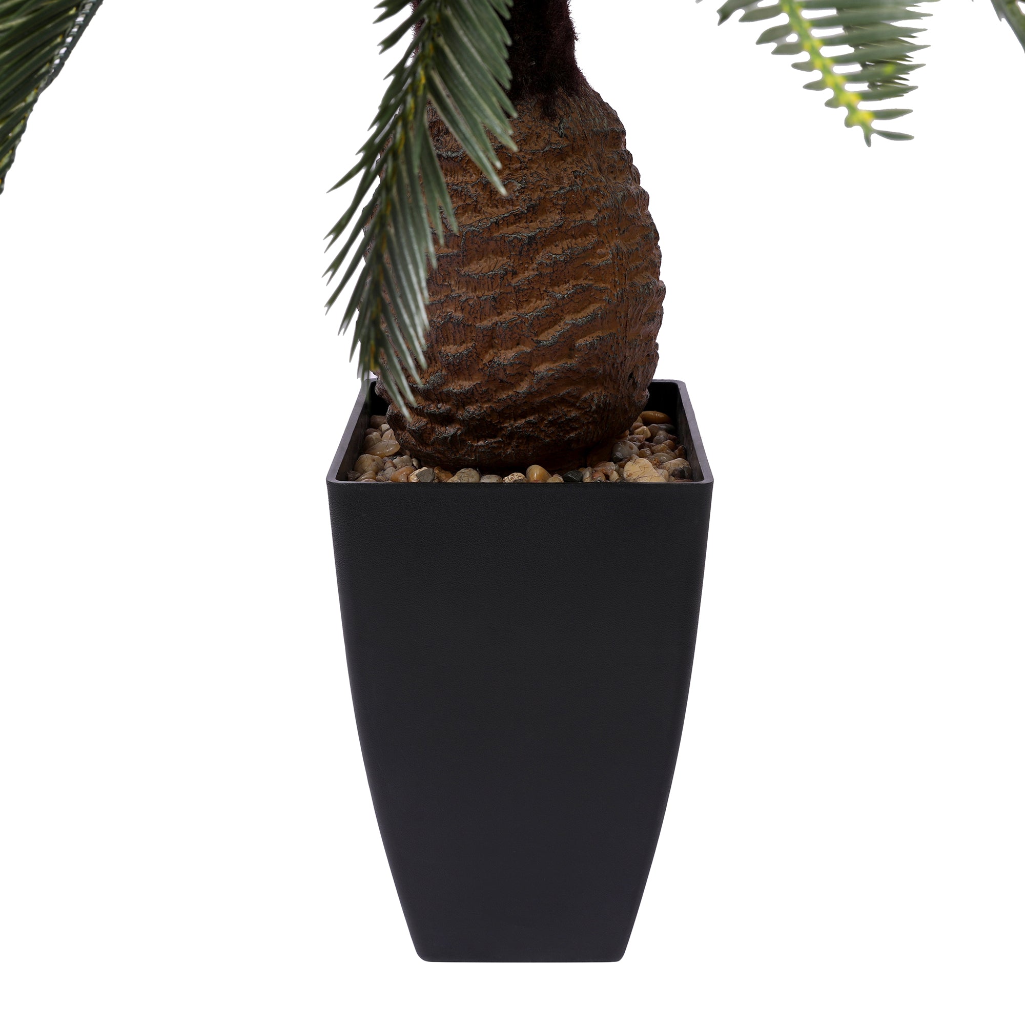 Blume Artificial Potted Plant Cycas Palm 85cm in Green Colour By Living Essence