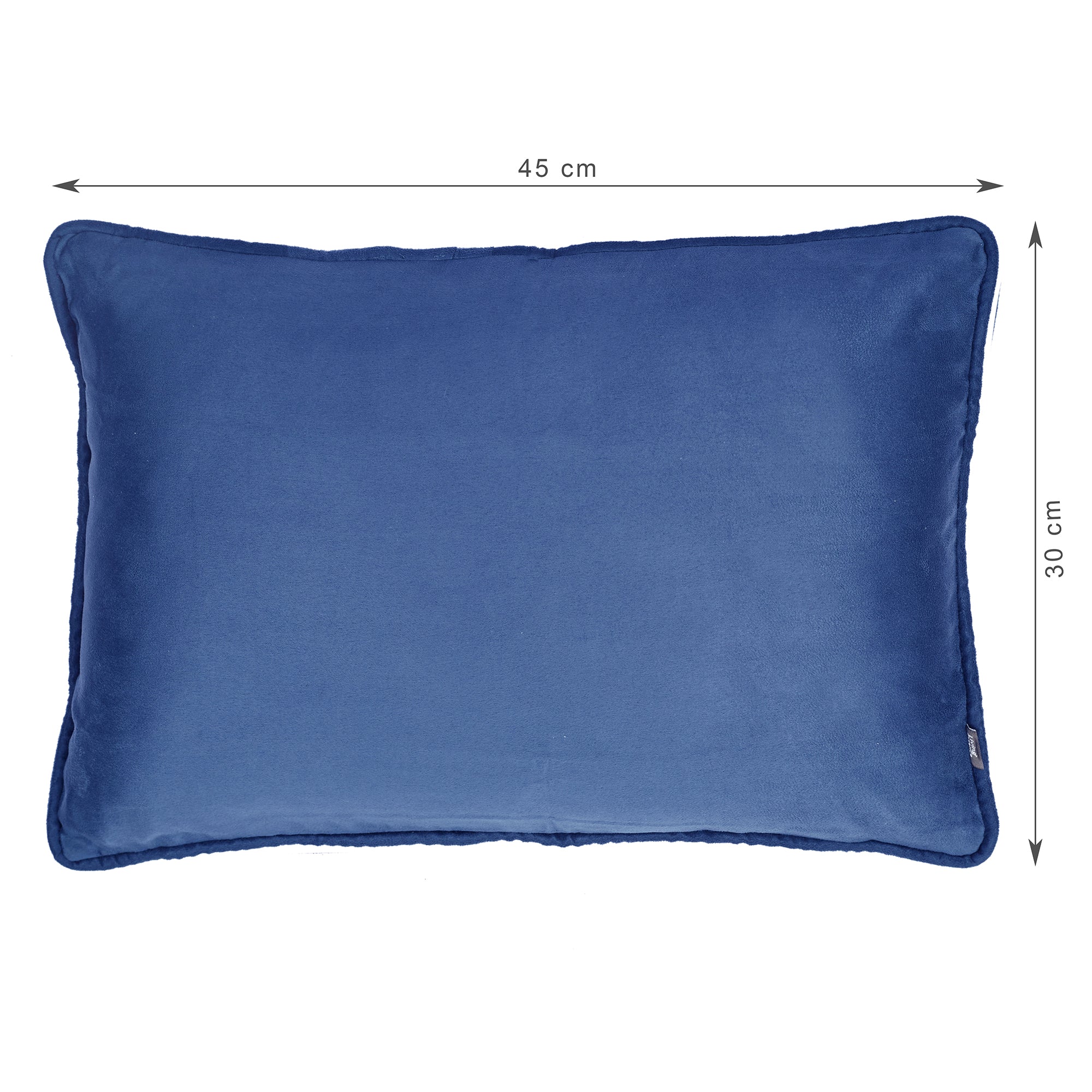 Nora Shades  Reversible Solid Cushion Cover 30X45 Cm in Navy Colour