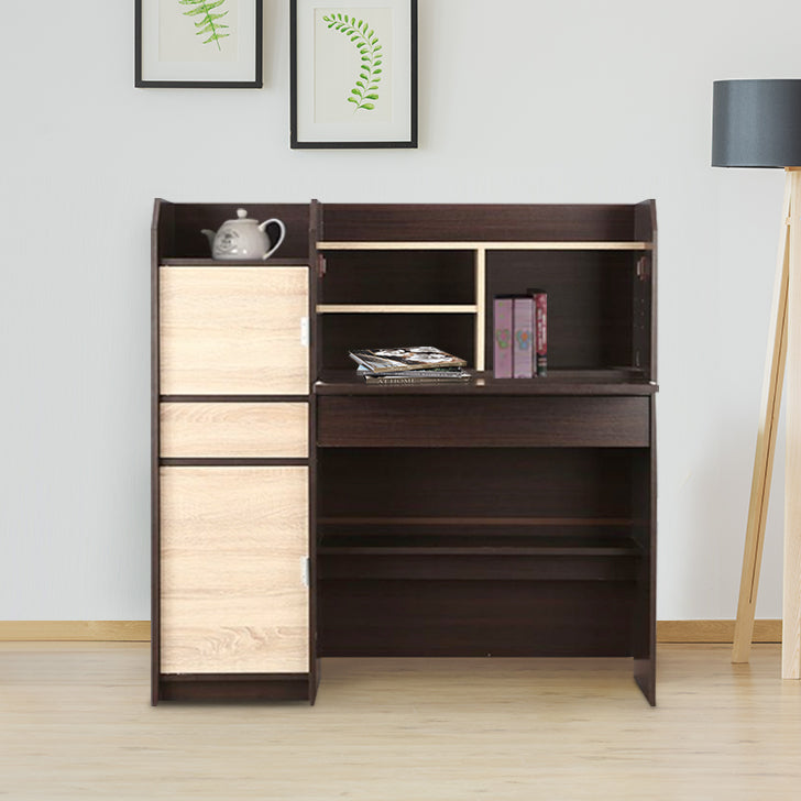 Florence Study Table in Walnut Colour