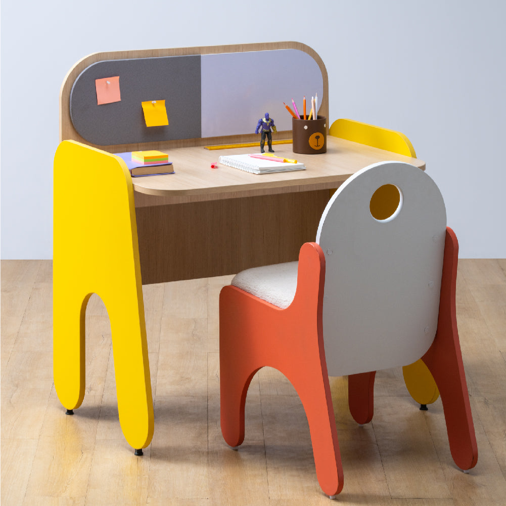 Rockstar  Study Desk in Yellow Colour