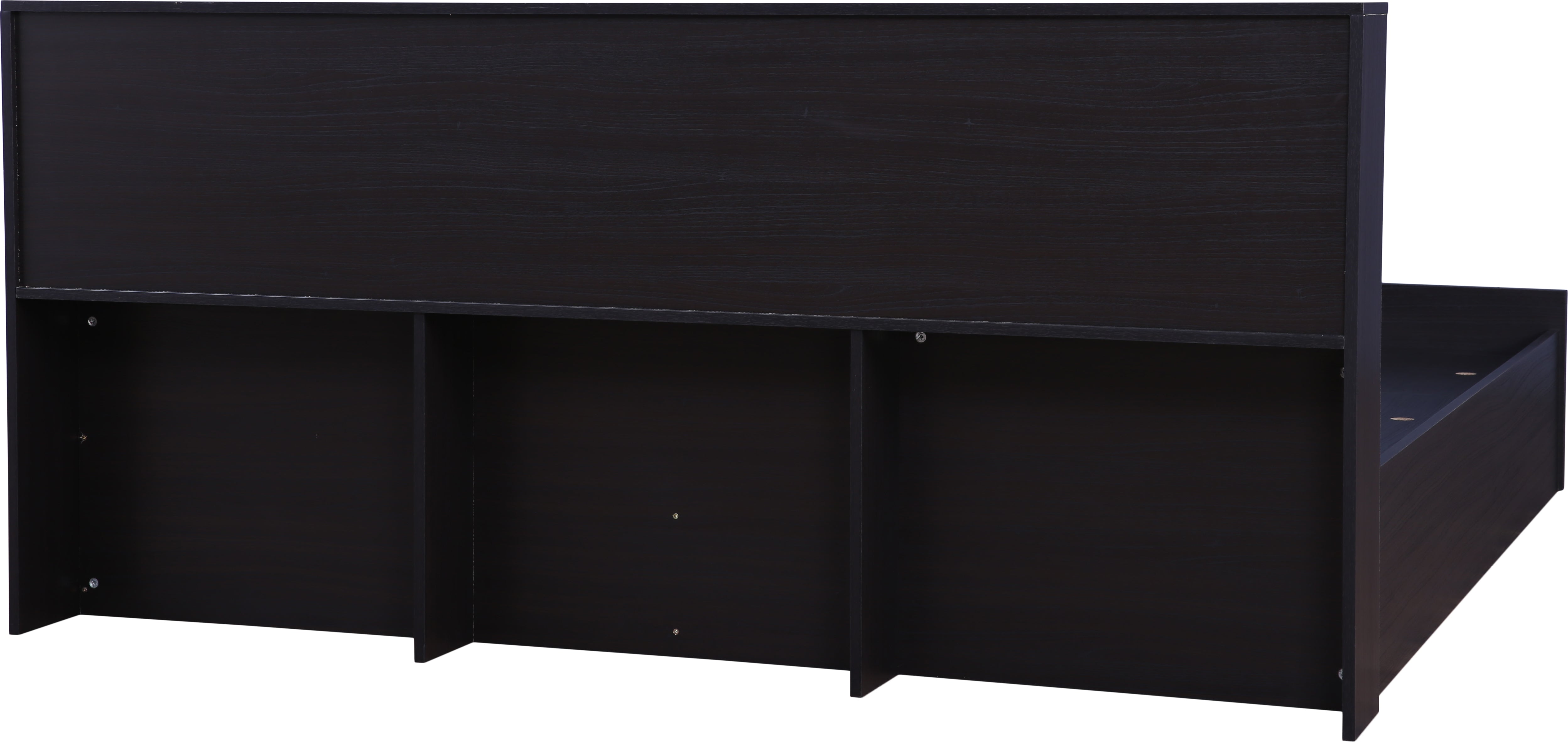 Alex King bed with Box storage in Dark Walnut Colour