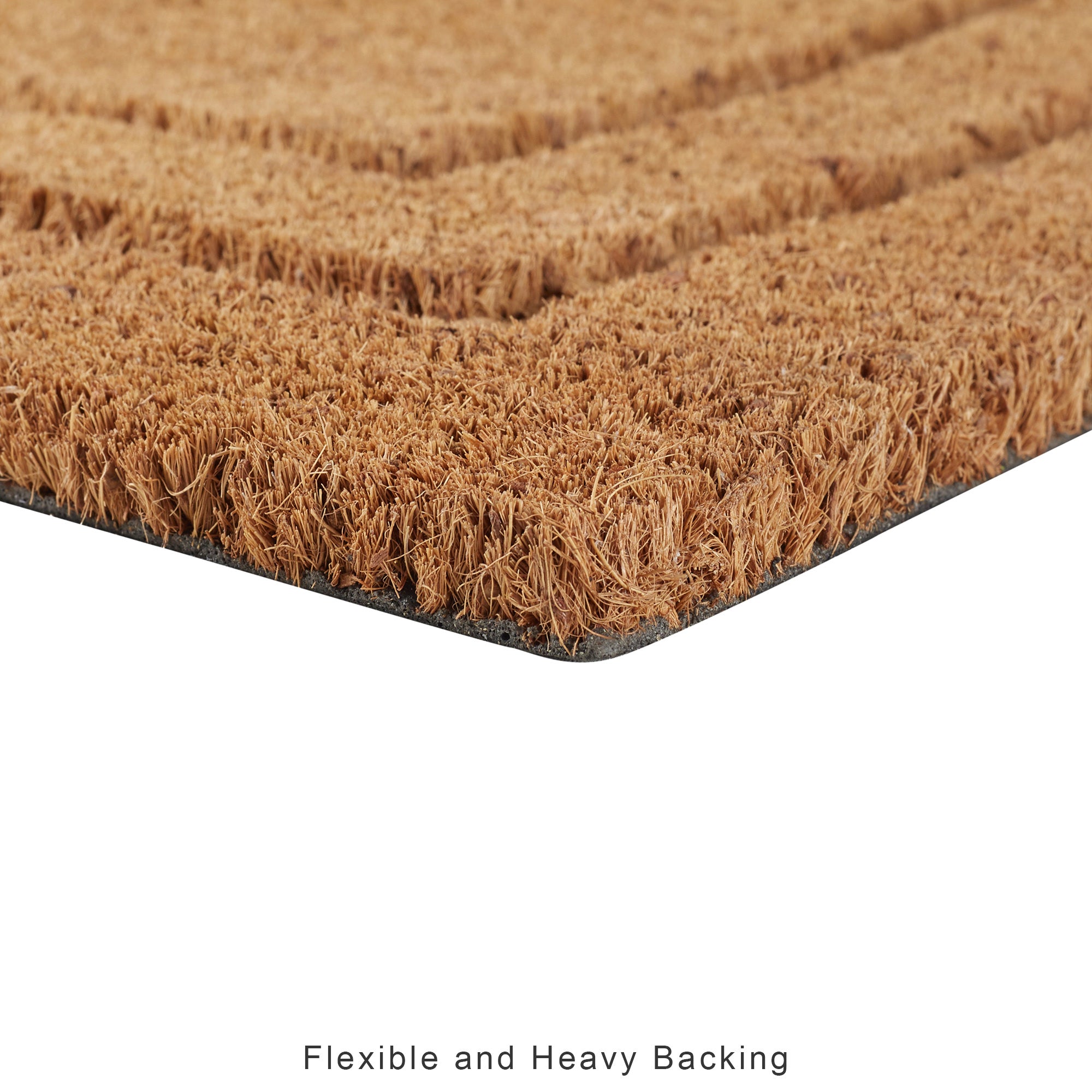 Natura  Home Embossed Coir Doormat 45x75 CM in Natural Colour
