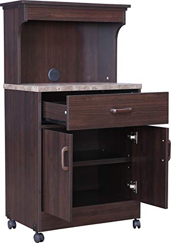 Murano Marble Finish Top Microwave Unit in Wenge Colour