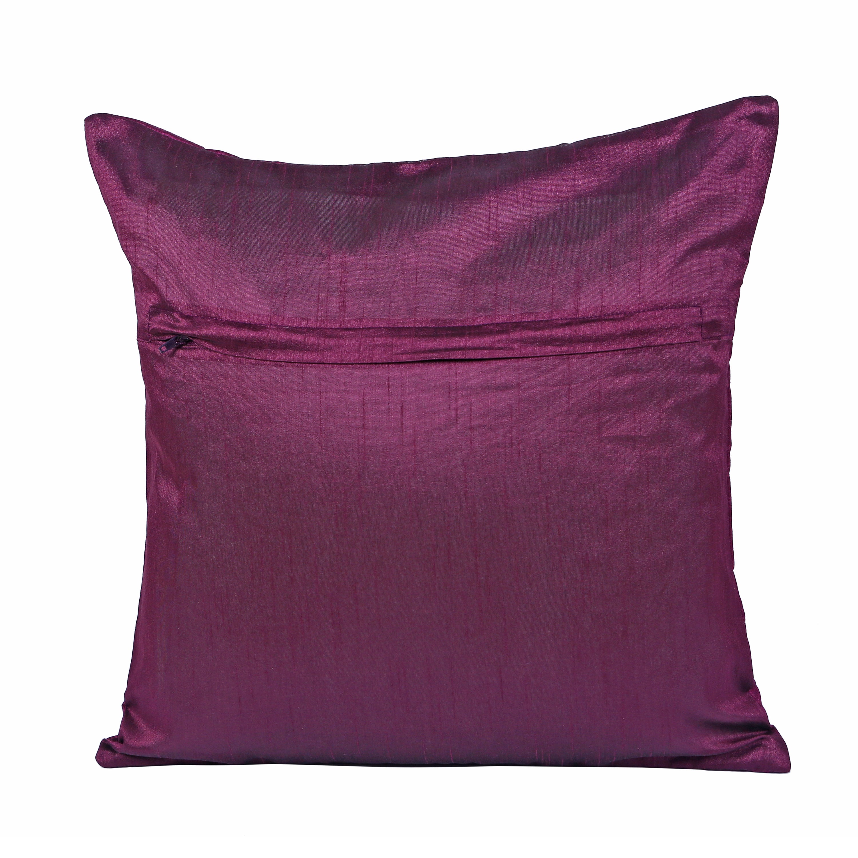 Carnival Quilted Set Of 2 Cushion Covers 40x40 Cm in Purple Colour