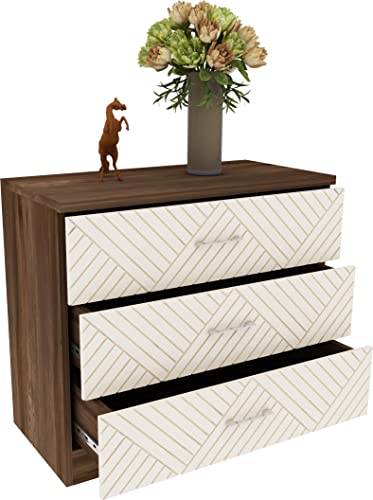 Saville Chest of Three Drawers in Dark Vogue Colour