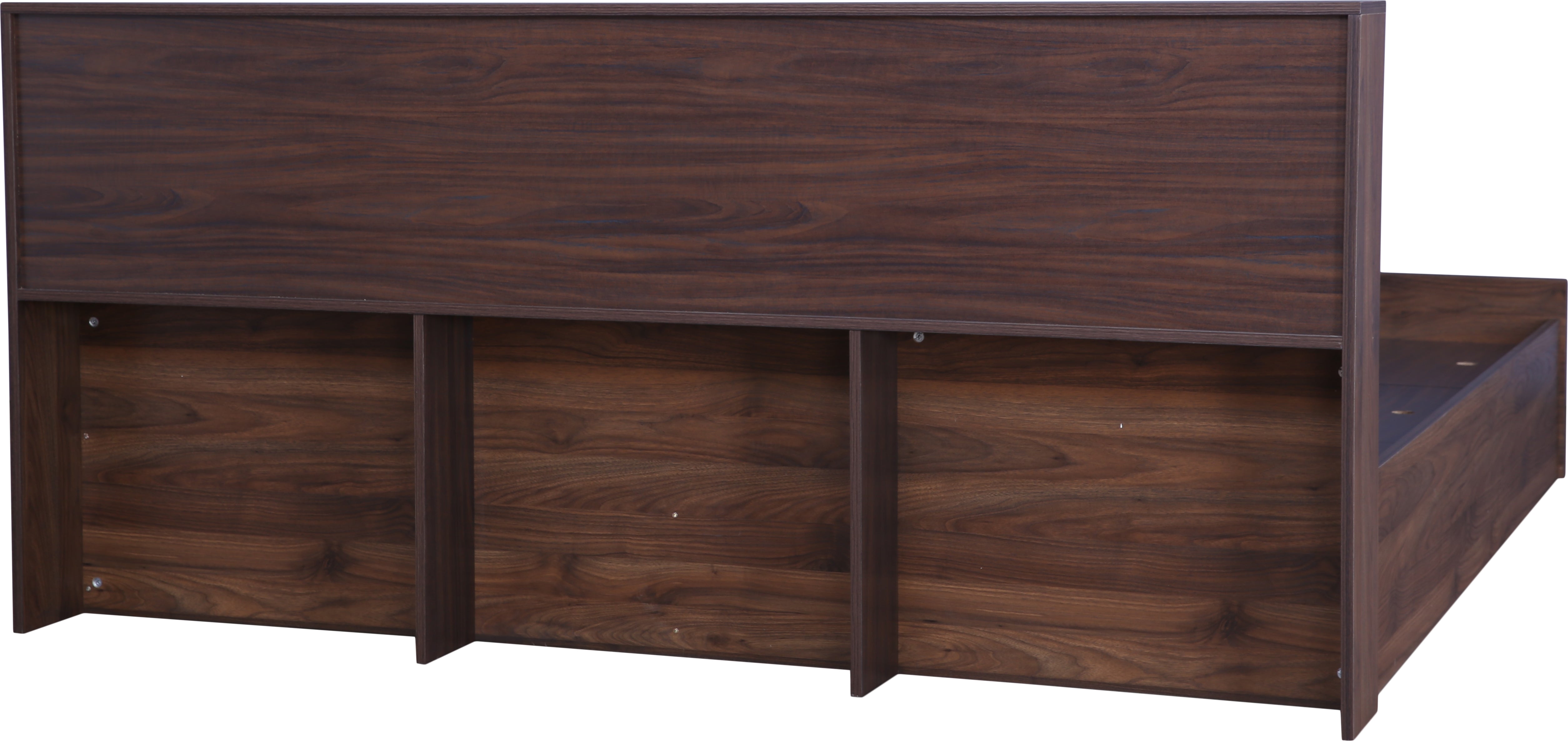 Alyssa Queen bed with Box storage in Wenge Colour