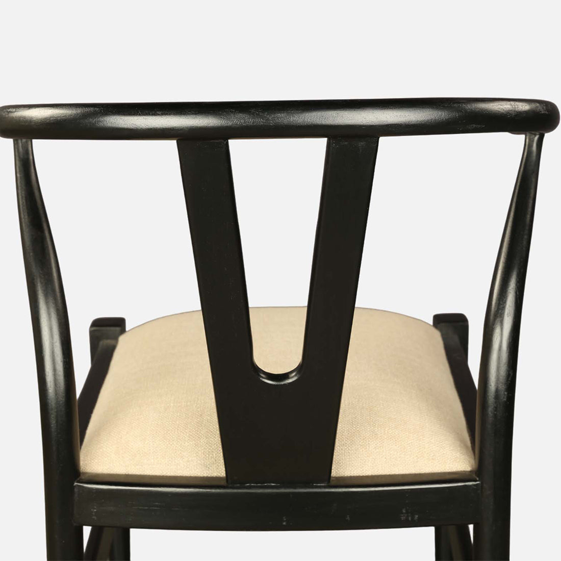 Kira Solidwood Wishbone Chair in Walnut Colour