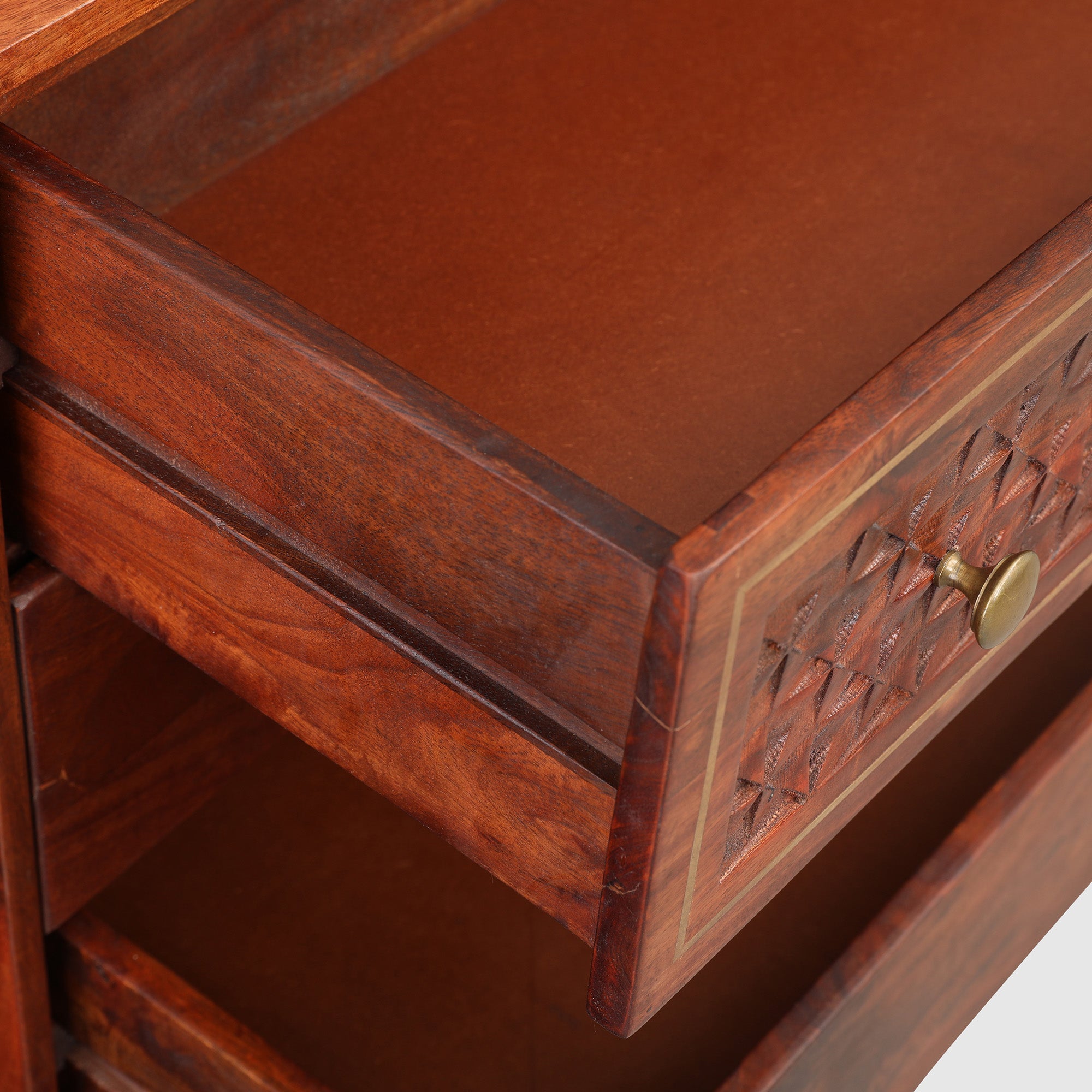 Phoolkari Chest Of Drawers in Honey Finish Colour