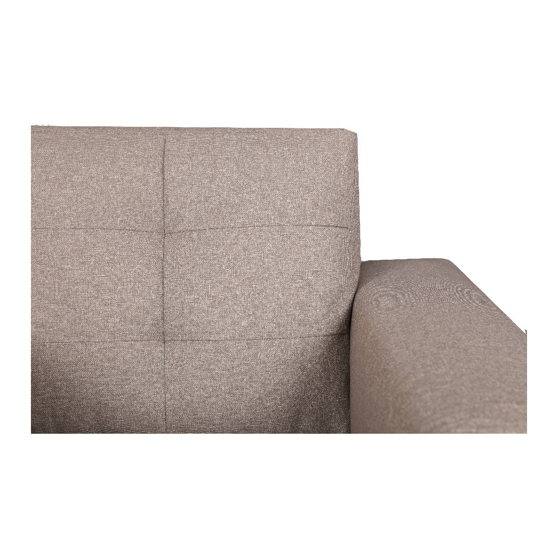 Garcia Fabric Single Seater Sofa in Brown Colour