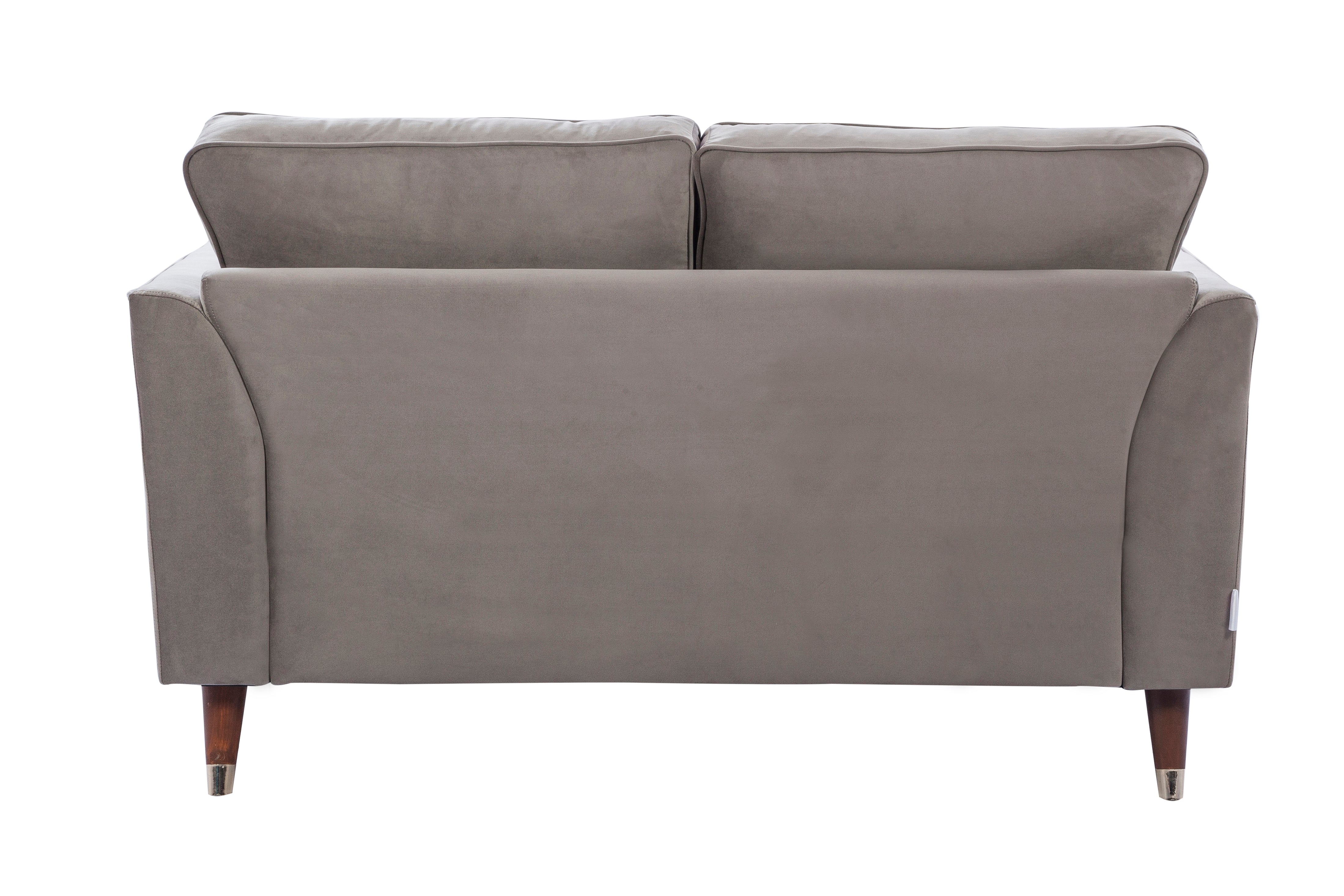 Magnific Velvet Two Seater Sofa in Dark Grey Colour