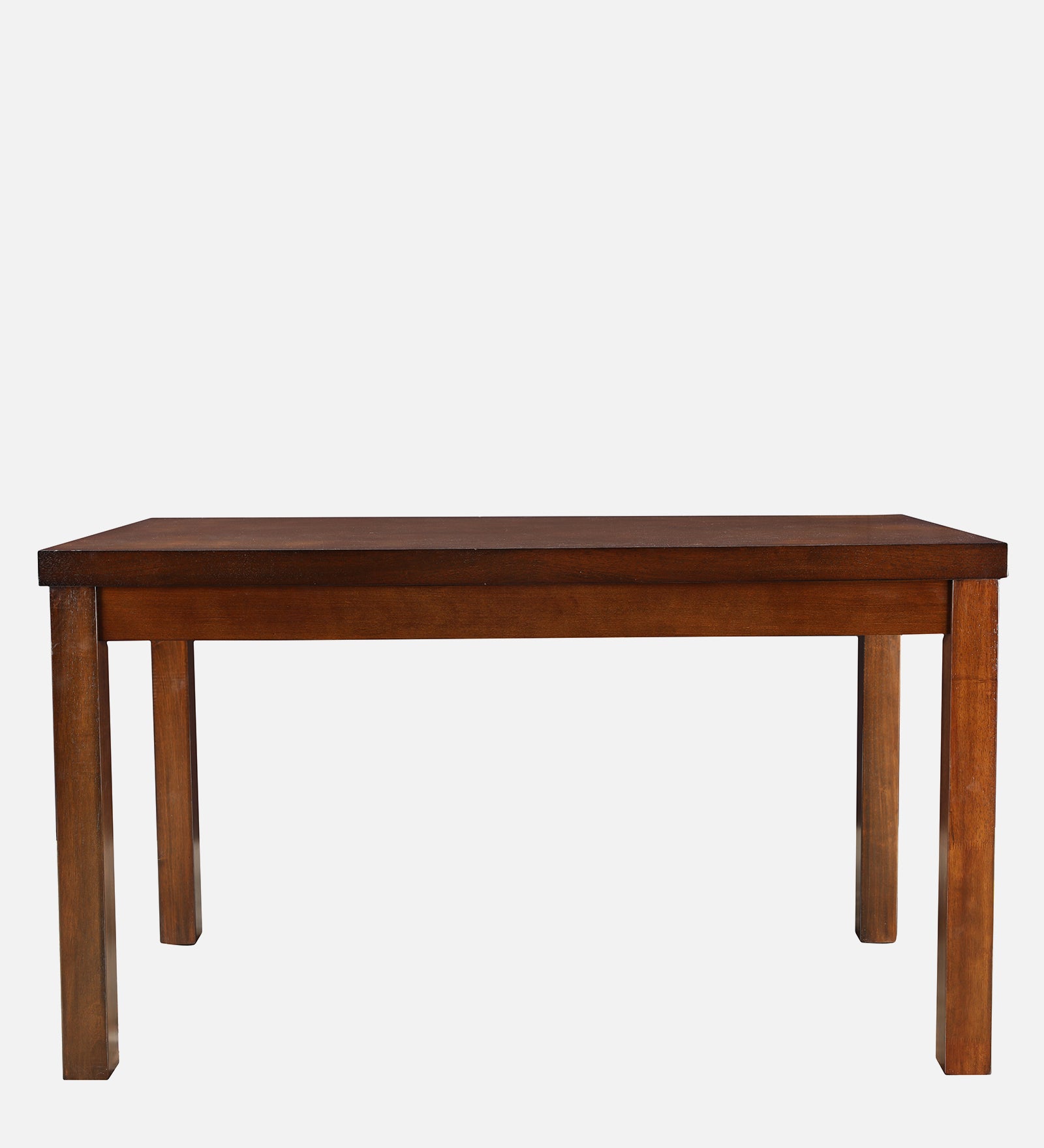Shore Rubber Wood Six Seater Dining Table in Rio Brown Colour