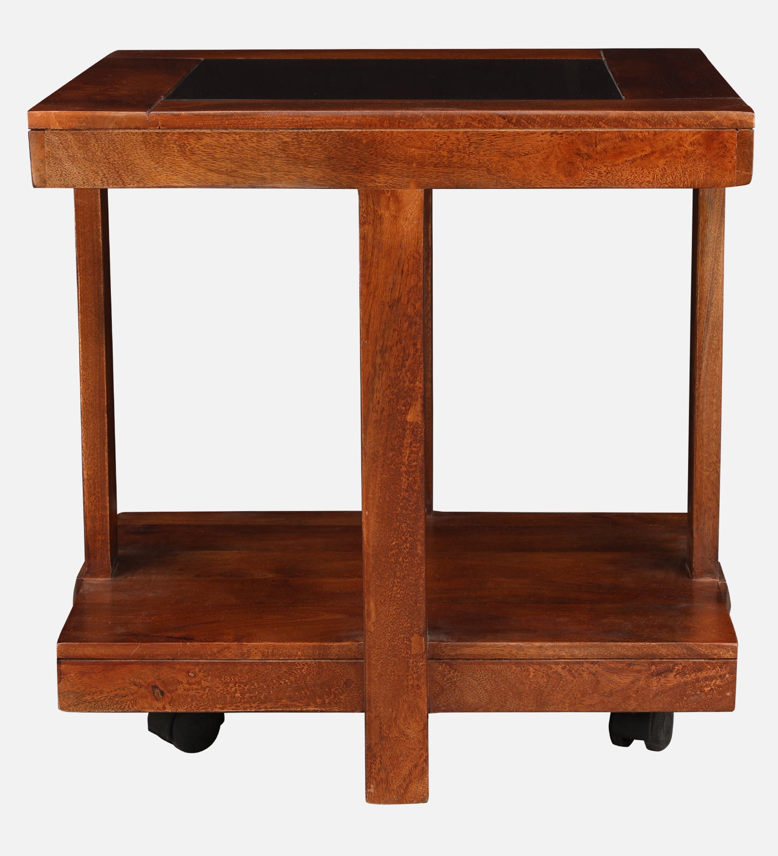 Joss Solid Wood Side Table in Walnut Colour