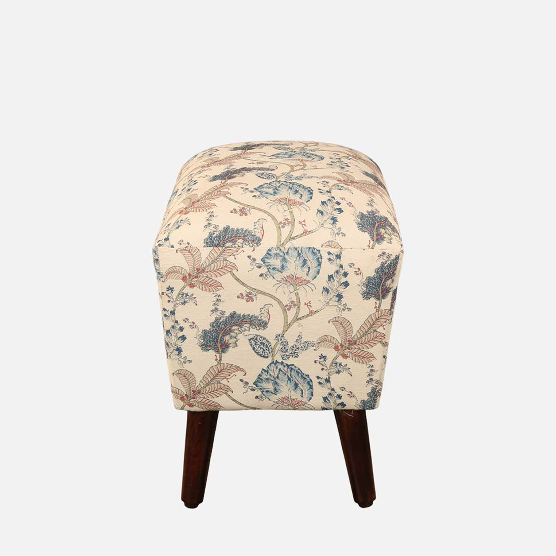 Azalea Fabric Ottomans in Peach Printed Colour