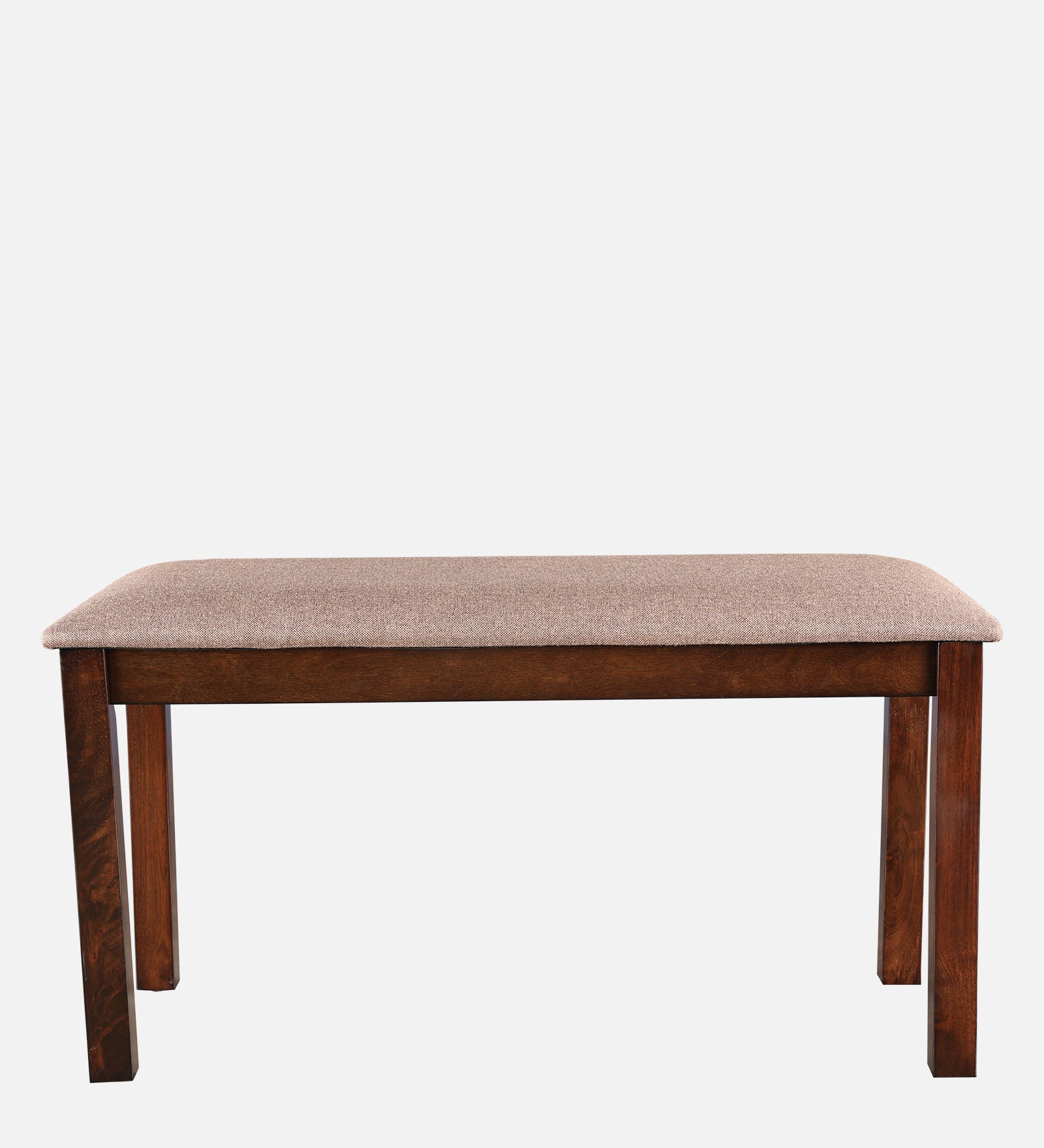 Aravali Rubber Wood Four Seater Dining Set With Bench in Antique Cherry Colour
