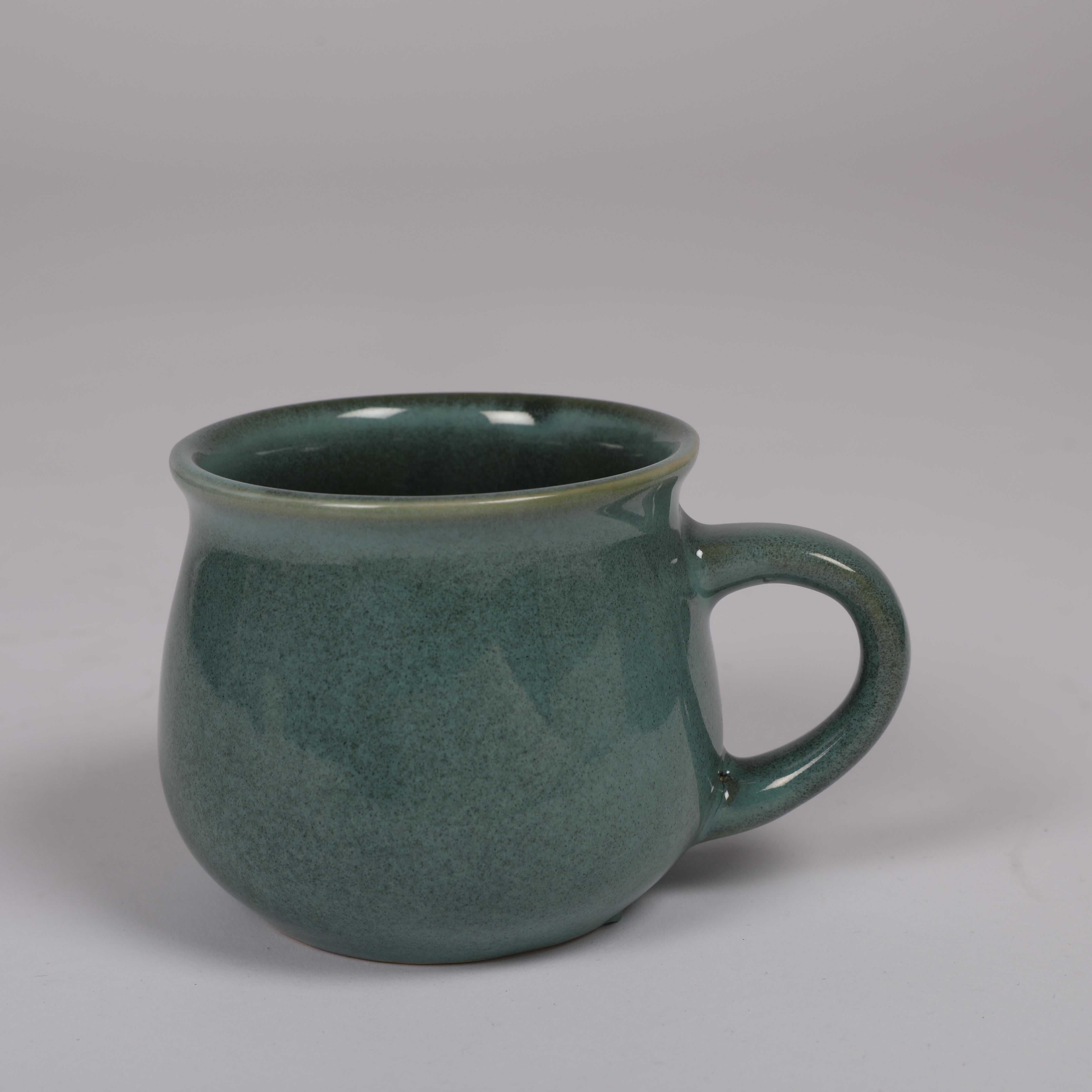 Living Essence Stoneware Mug Green 240ml Set of 2Pcs