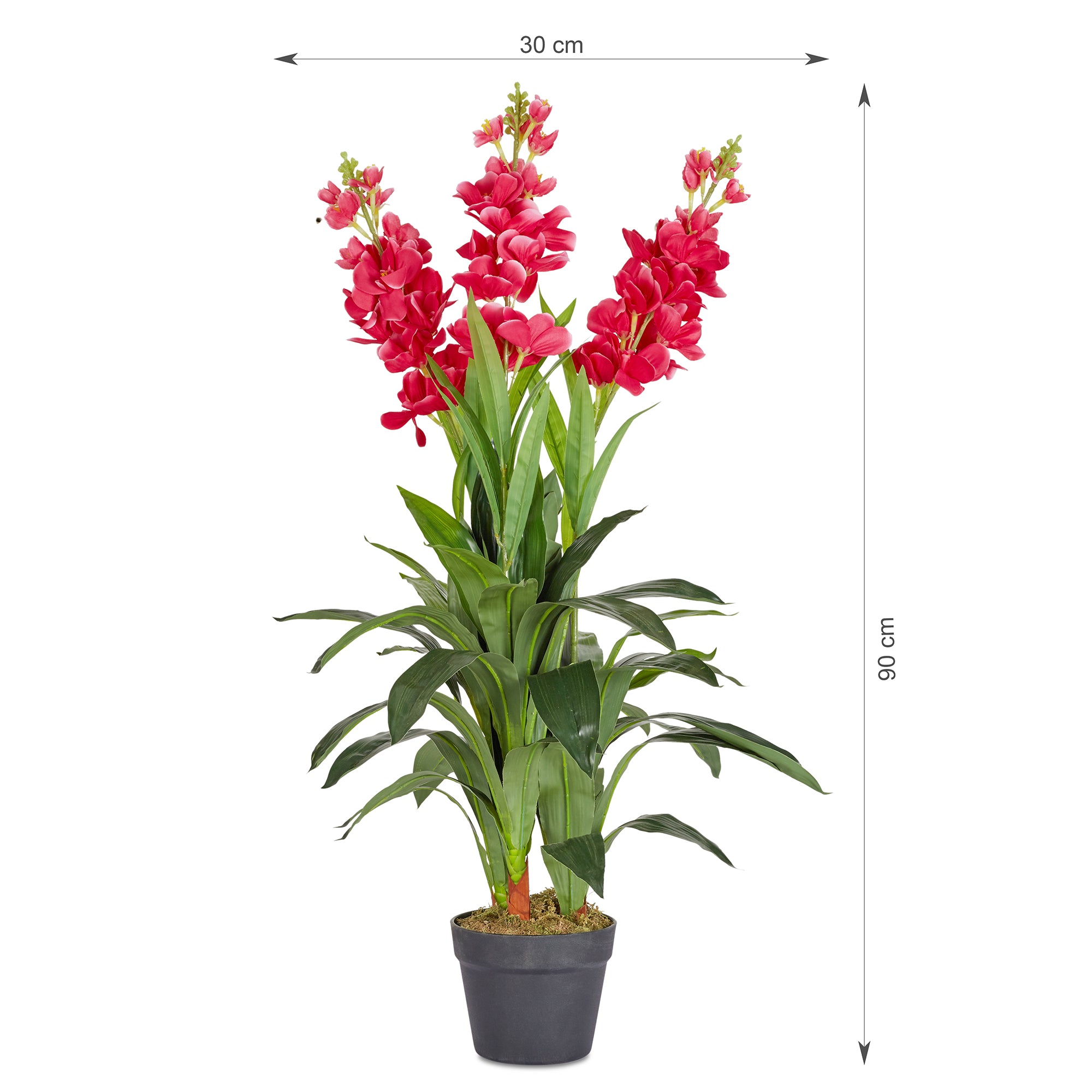 Ilana Artificial Cordate Potted Plant 90Cm in Pink Colour