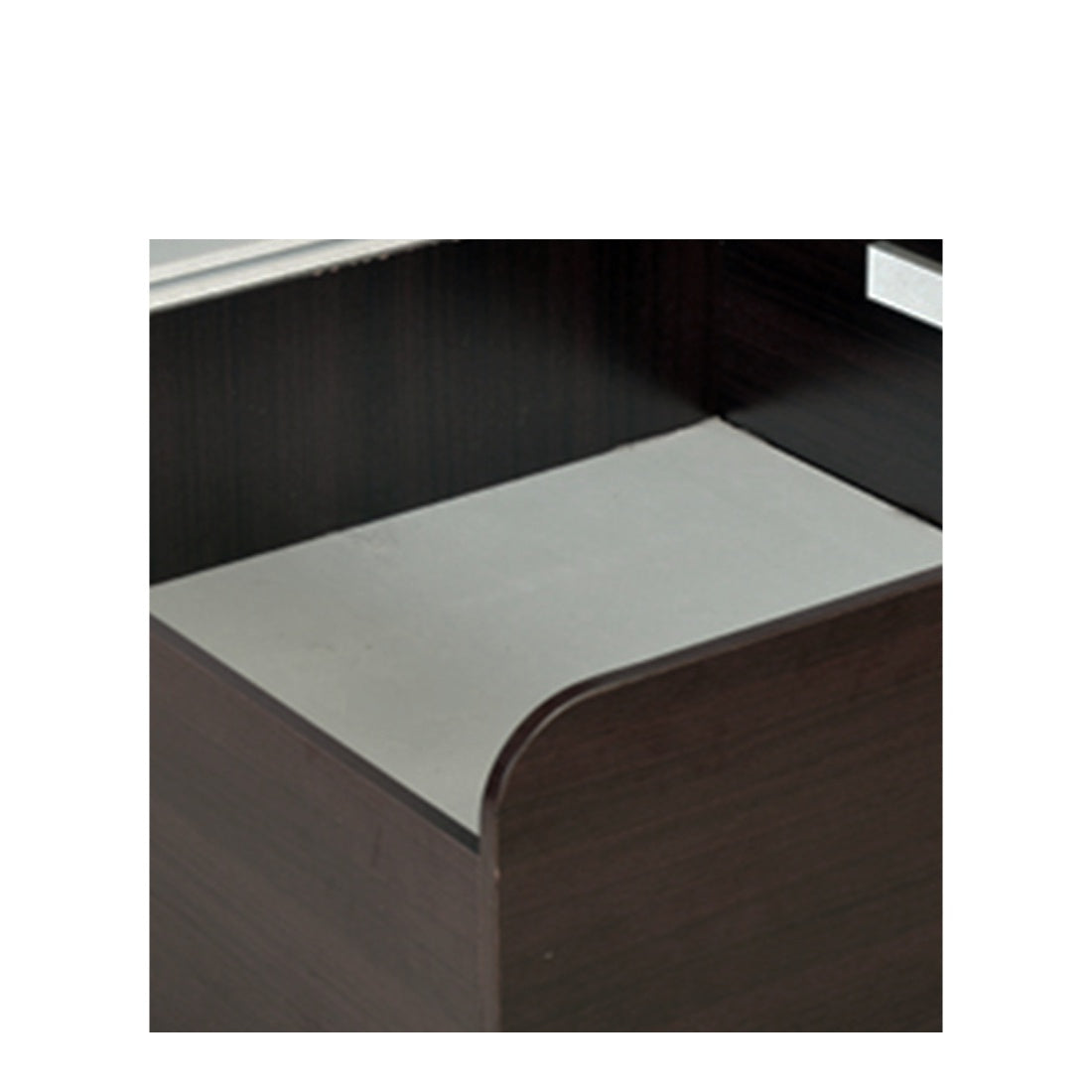 Swirl Single Bed with Box storage in Wenge Colour