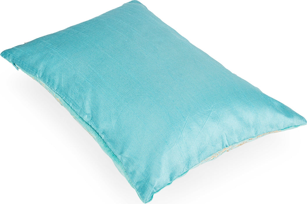 Palace Life Cushion Cover 30x45 Cm in Blue Colour