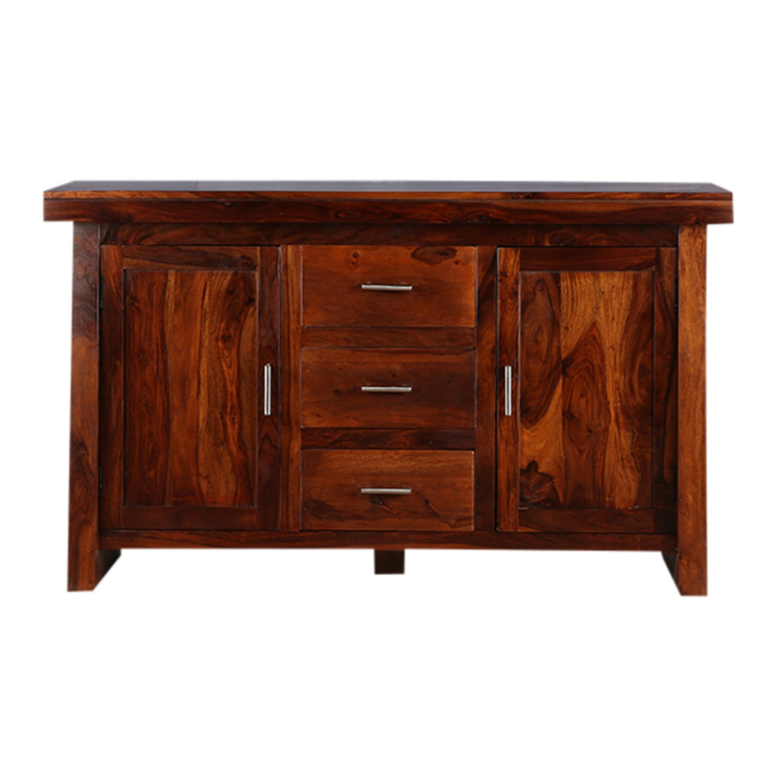 Austin Sheesham Wood(Rosewood) Storage Sideboard in Honey Colour