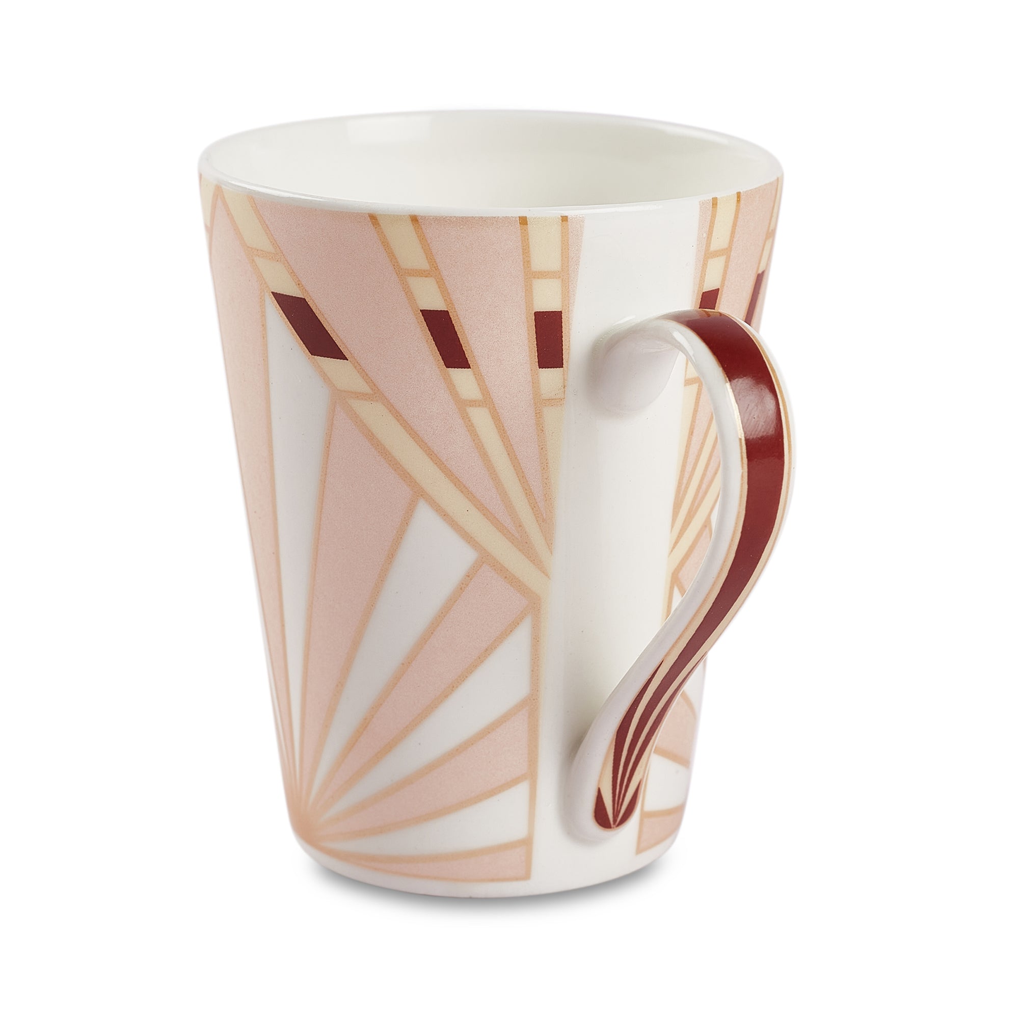 Sapphire Bone China Coffee Mug Set of 4 in Peach Colour