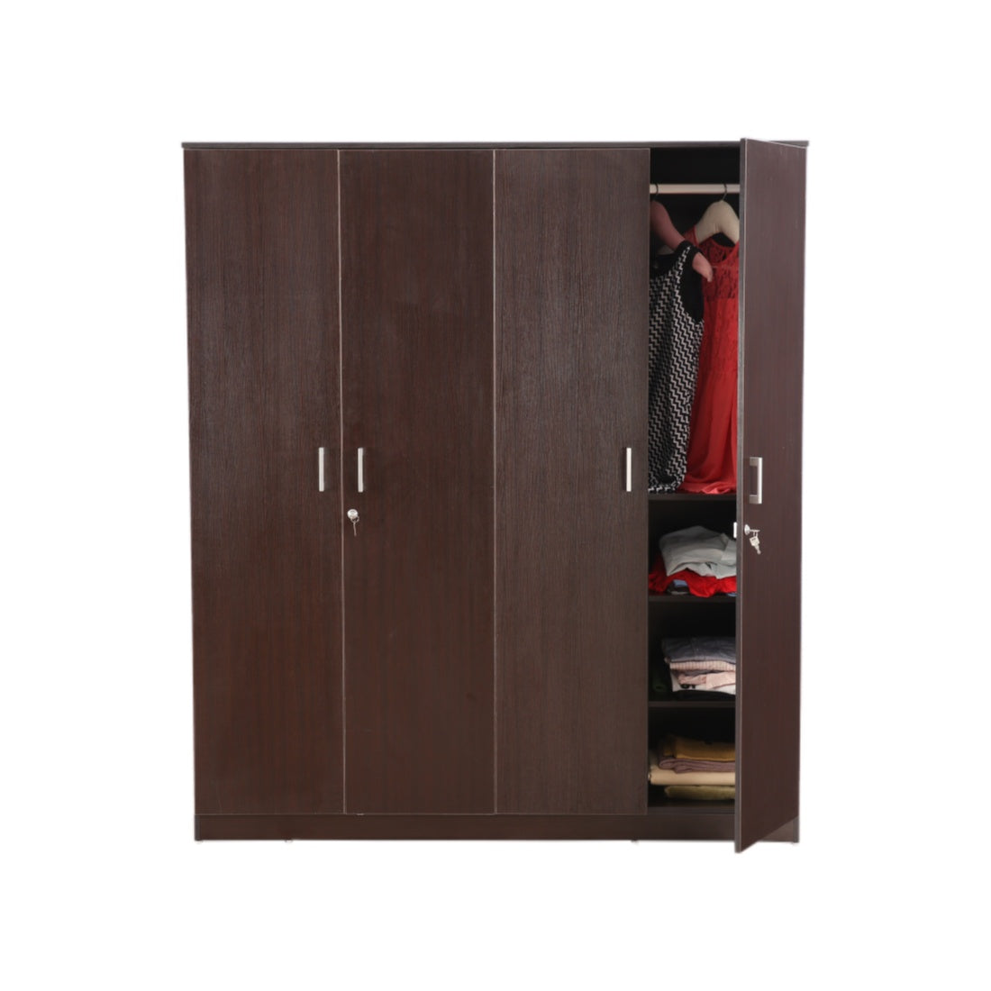 Prime 4 door wardrobe in Wenge Colour