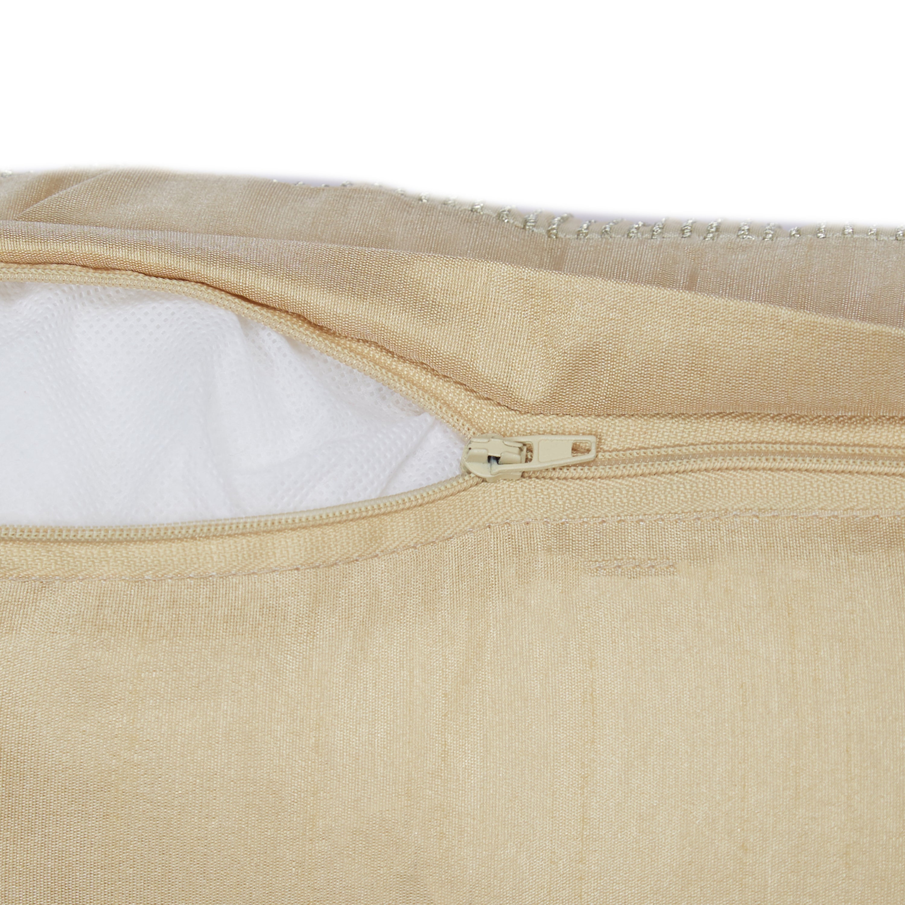 Modern Chic Polyester Cushion Cover 40x40 cm in Beige Colour