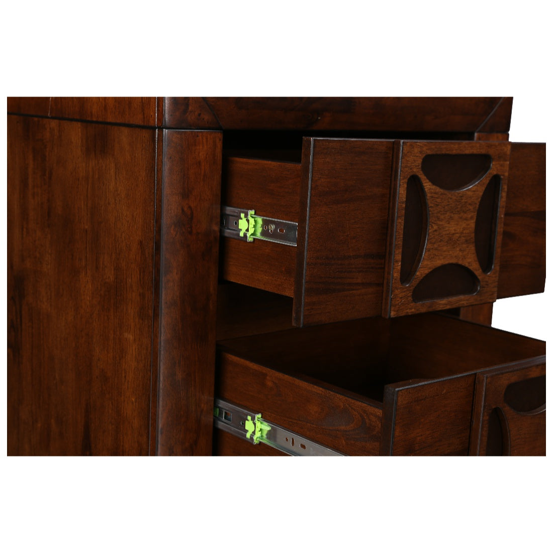 Casablanca Solidwood Night Stand in Walnut Colour