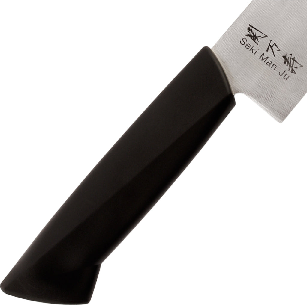 Seki Manju Santoku (S) Black Handle Stainless steel Premium Knife in Black Colour