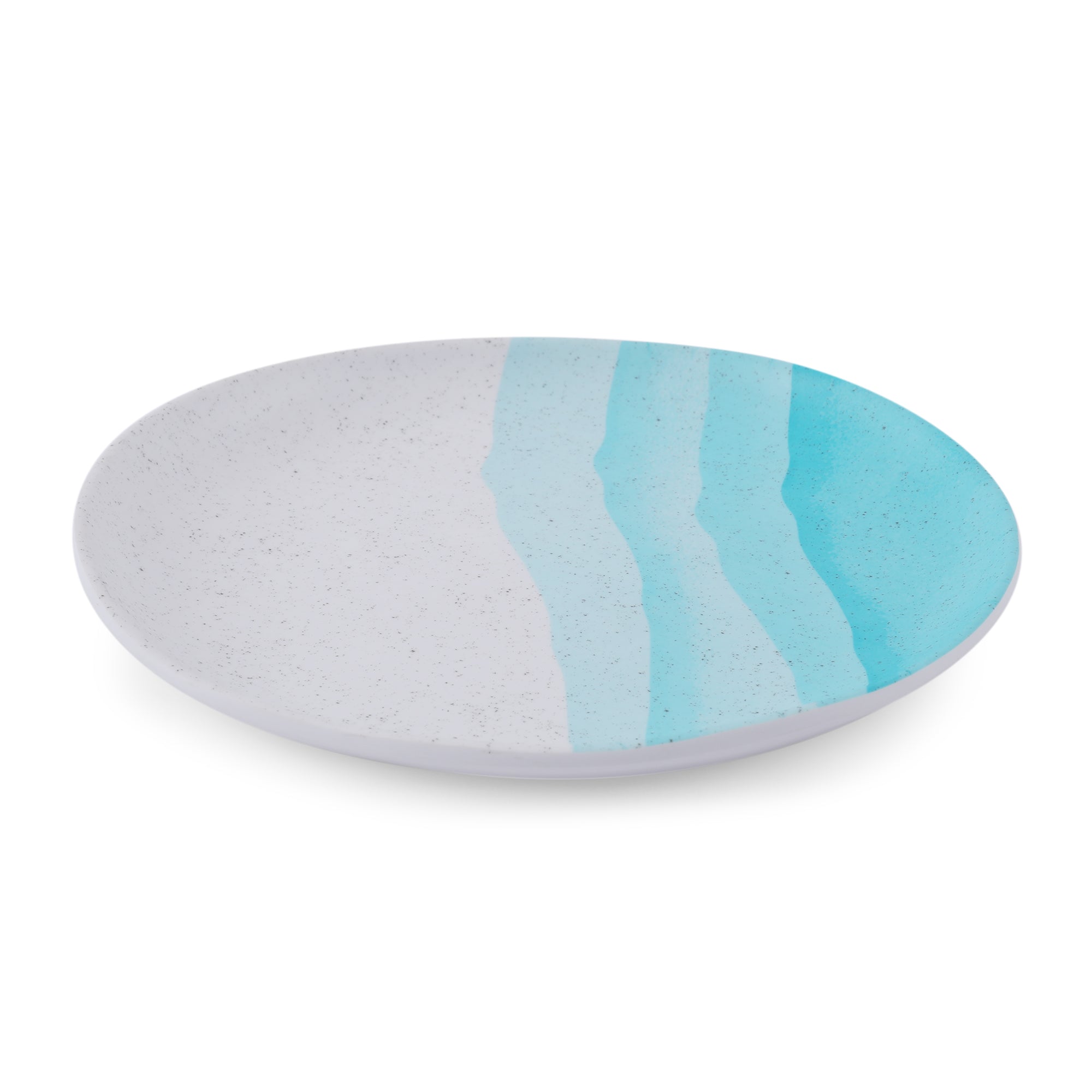 Emilia Melamine Speckles Small Plate in Dusky Blue Colour
