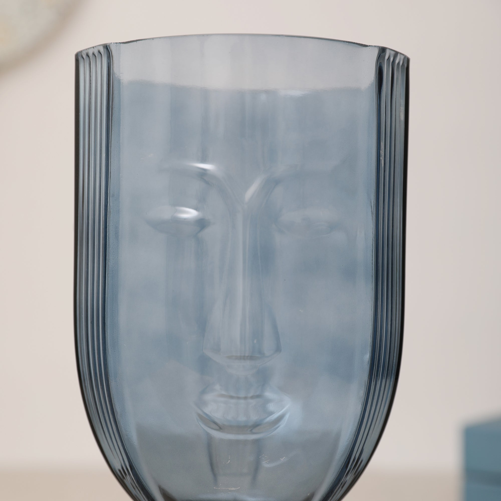 Monique Pop Glass Vase 30Cm in Aqua Colour