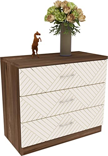 Saville Chest of Three Drawers in Dark Vogue Colour