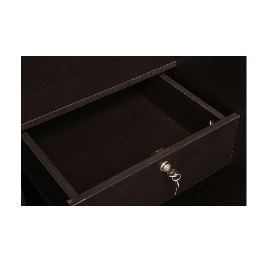 Swirl Three door Wardrobe in Wenge Colour