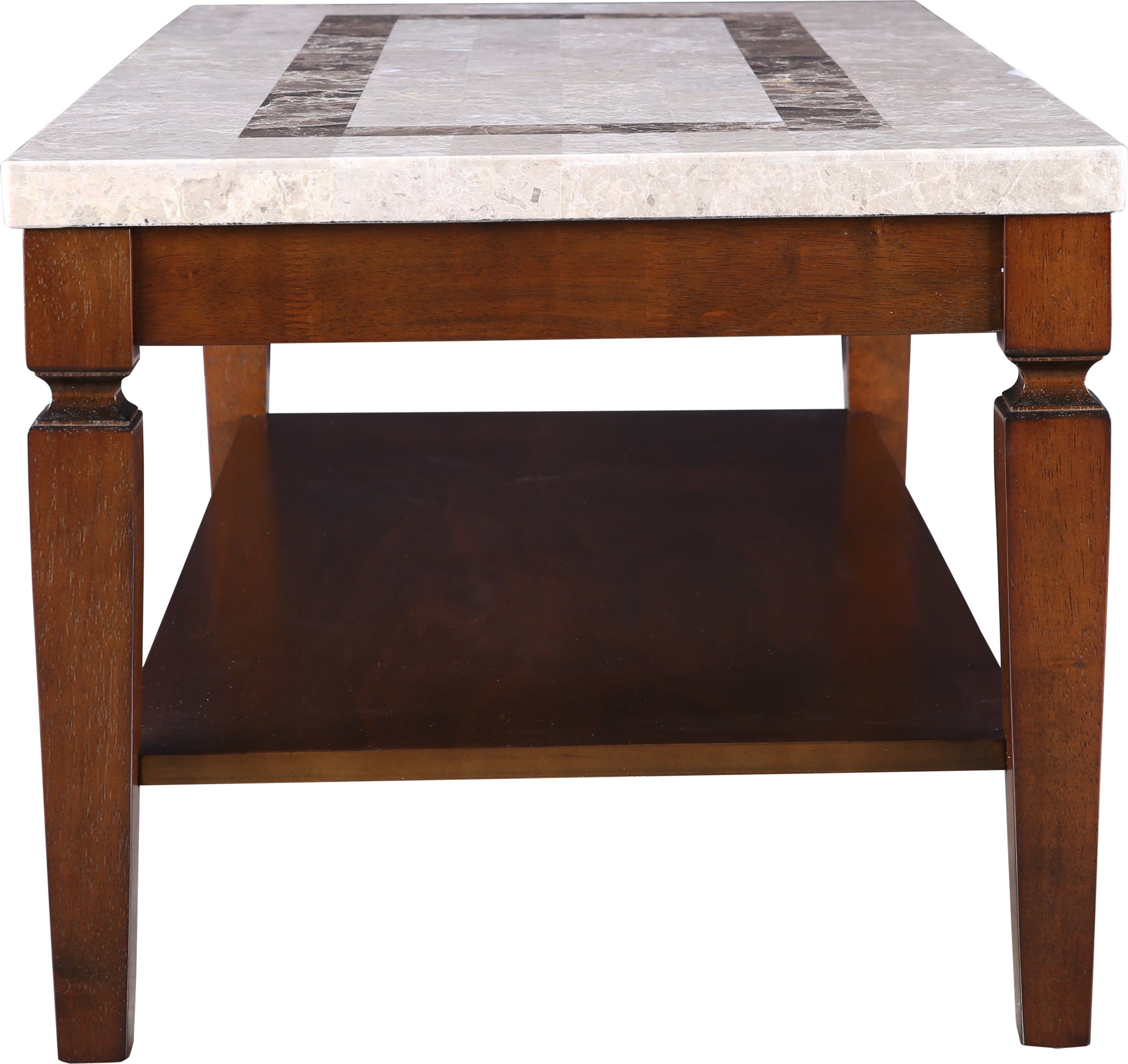 Bliss Marble Top Center Table in Beige Colour