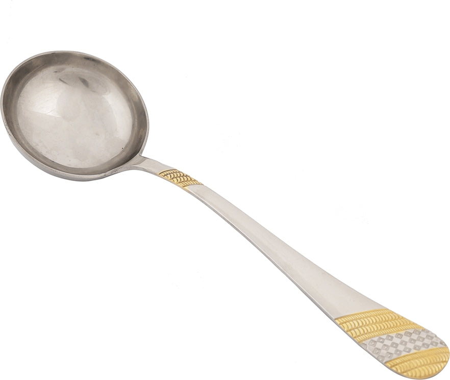 FNS Imperio Gravy Steel Ladle Large in Silver Colour