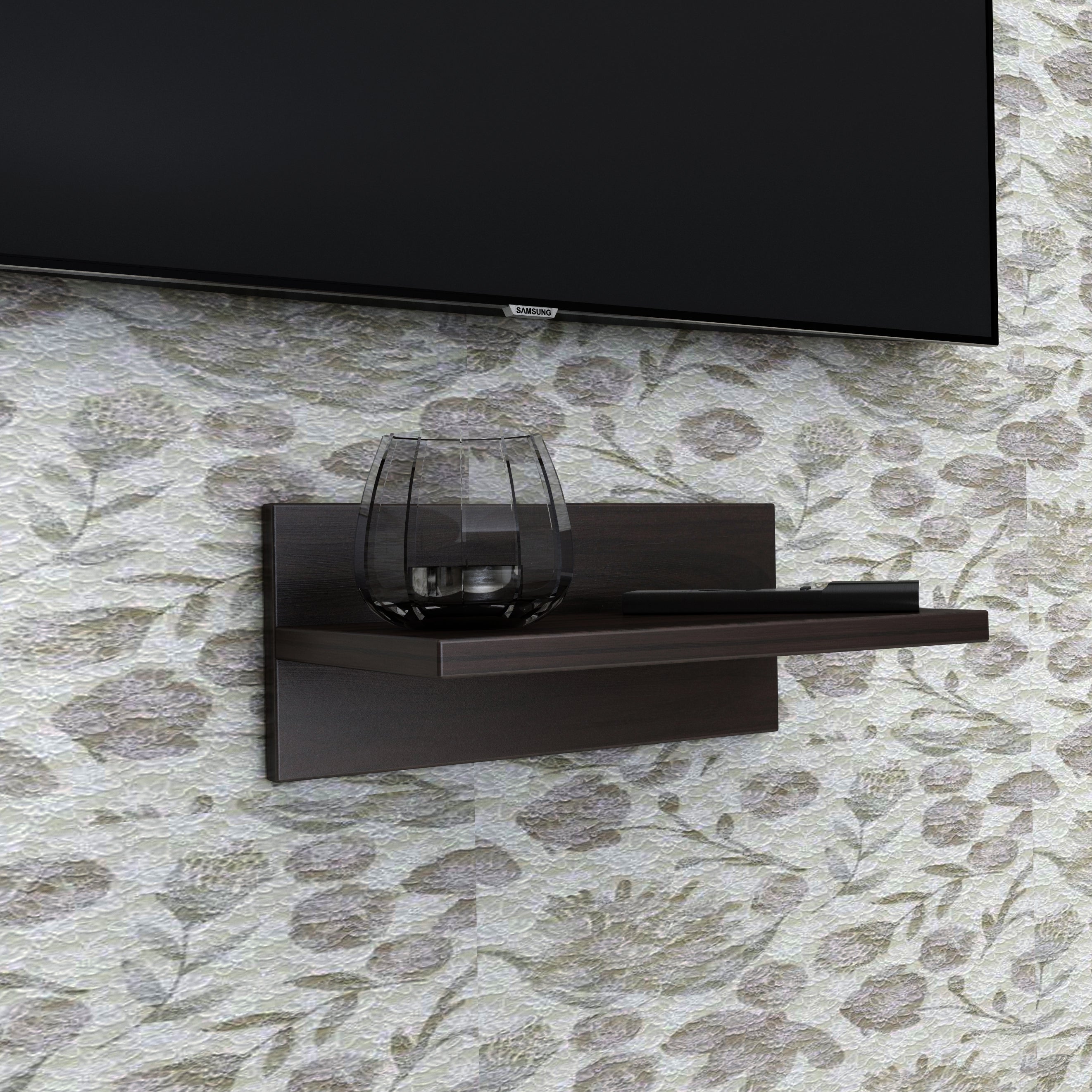 Jax Engineered Wood Wall Unit in Dark Walnut Colour