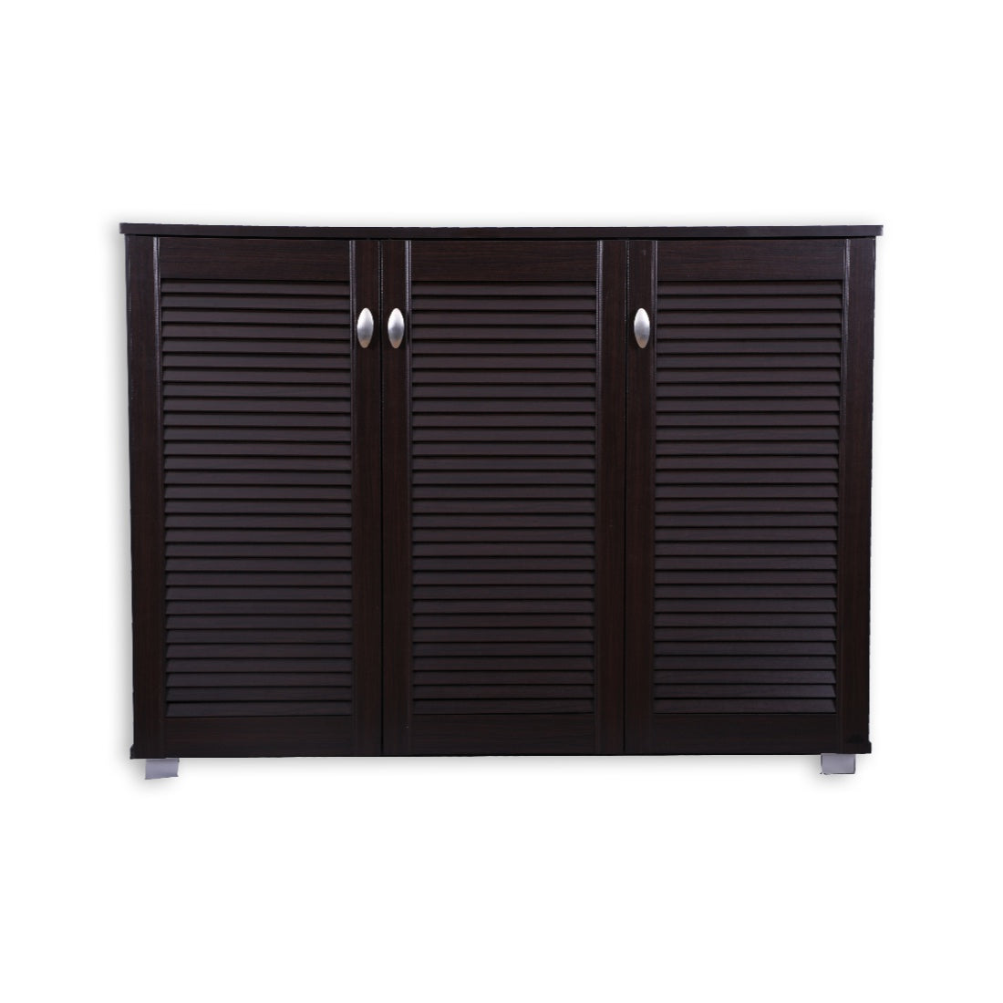 Frisco Engineered Wood 3 door Shoe Rack in Wenge Colour