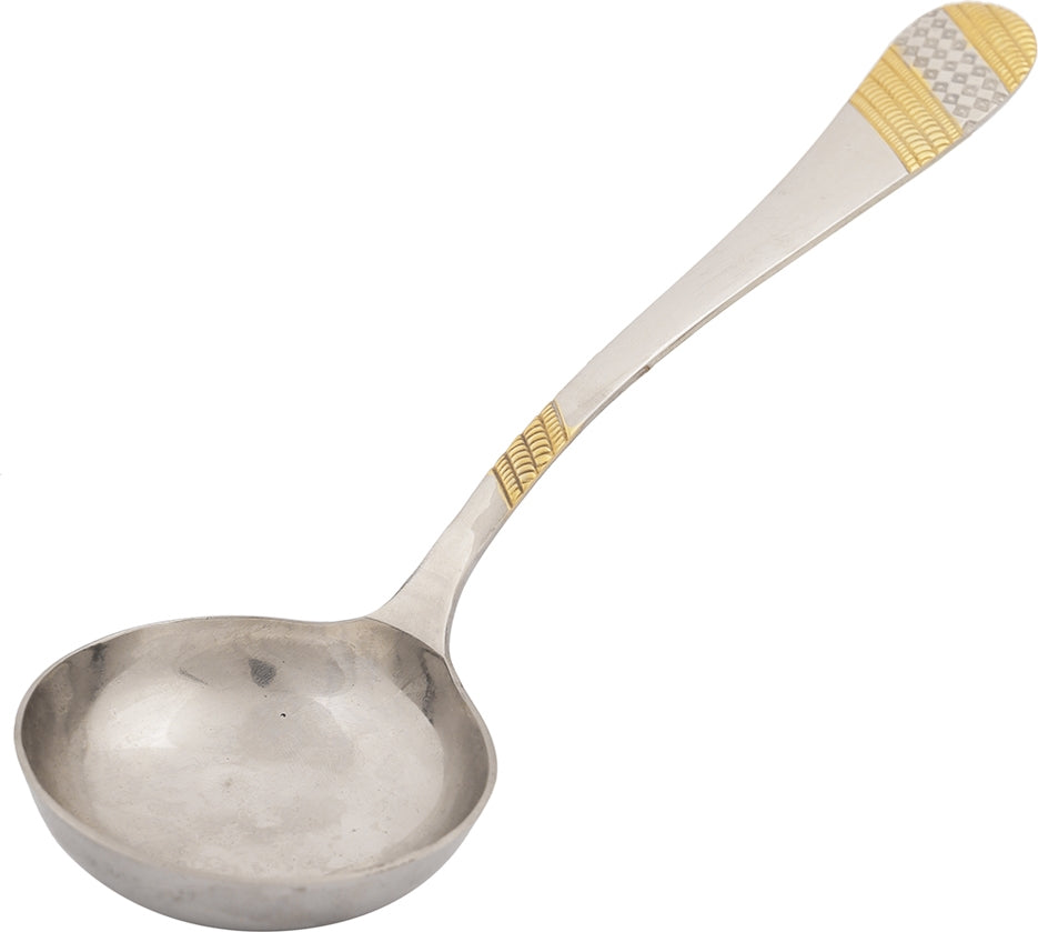 FNS Imperio Gravy Steel Ladle Large in Silver Colour
