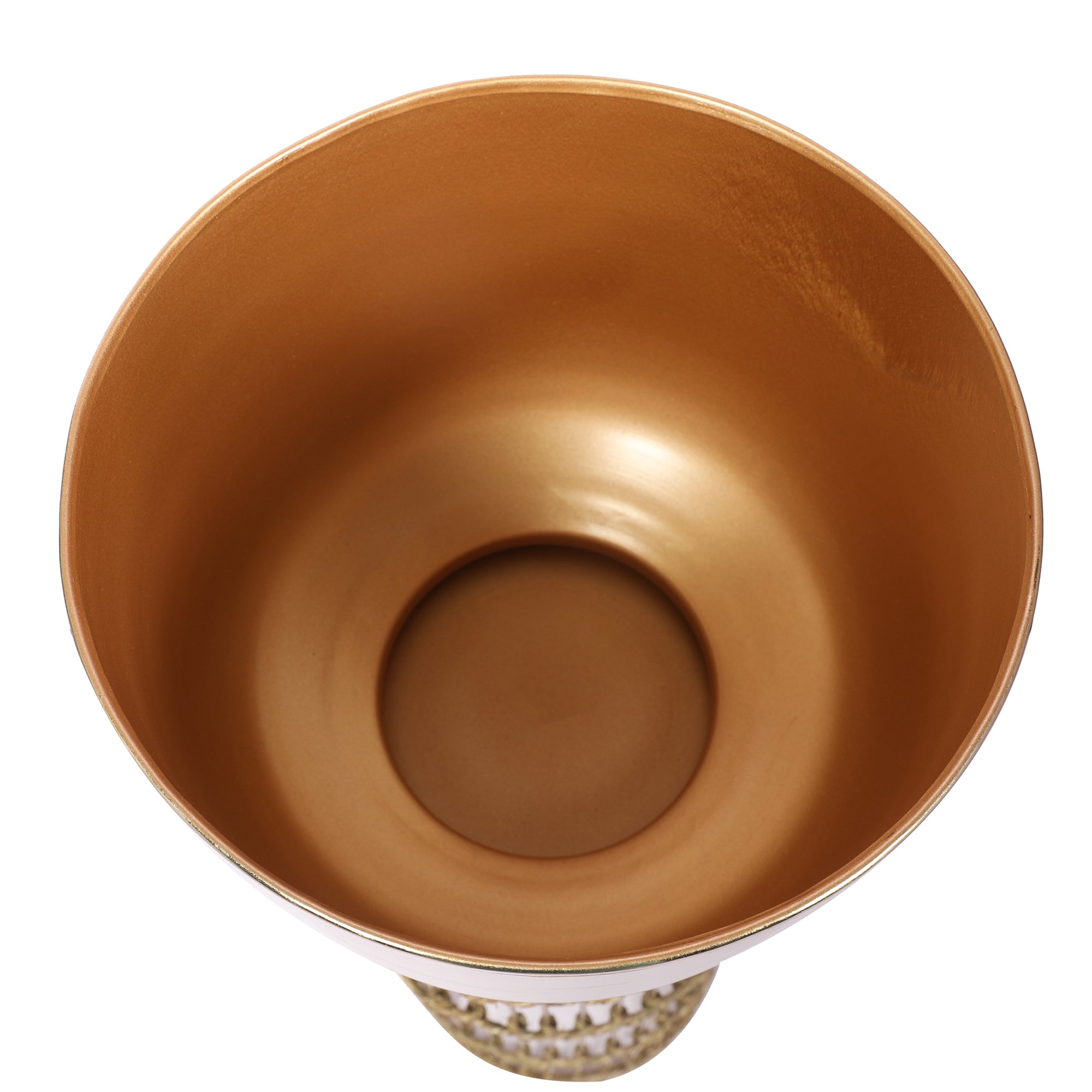 Cosmos Metal Planter 82 cm in Gold Colour