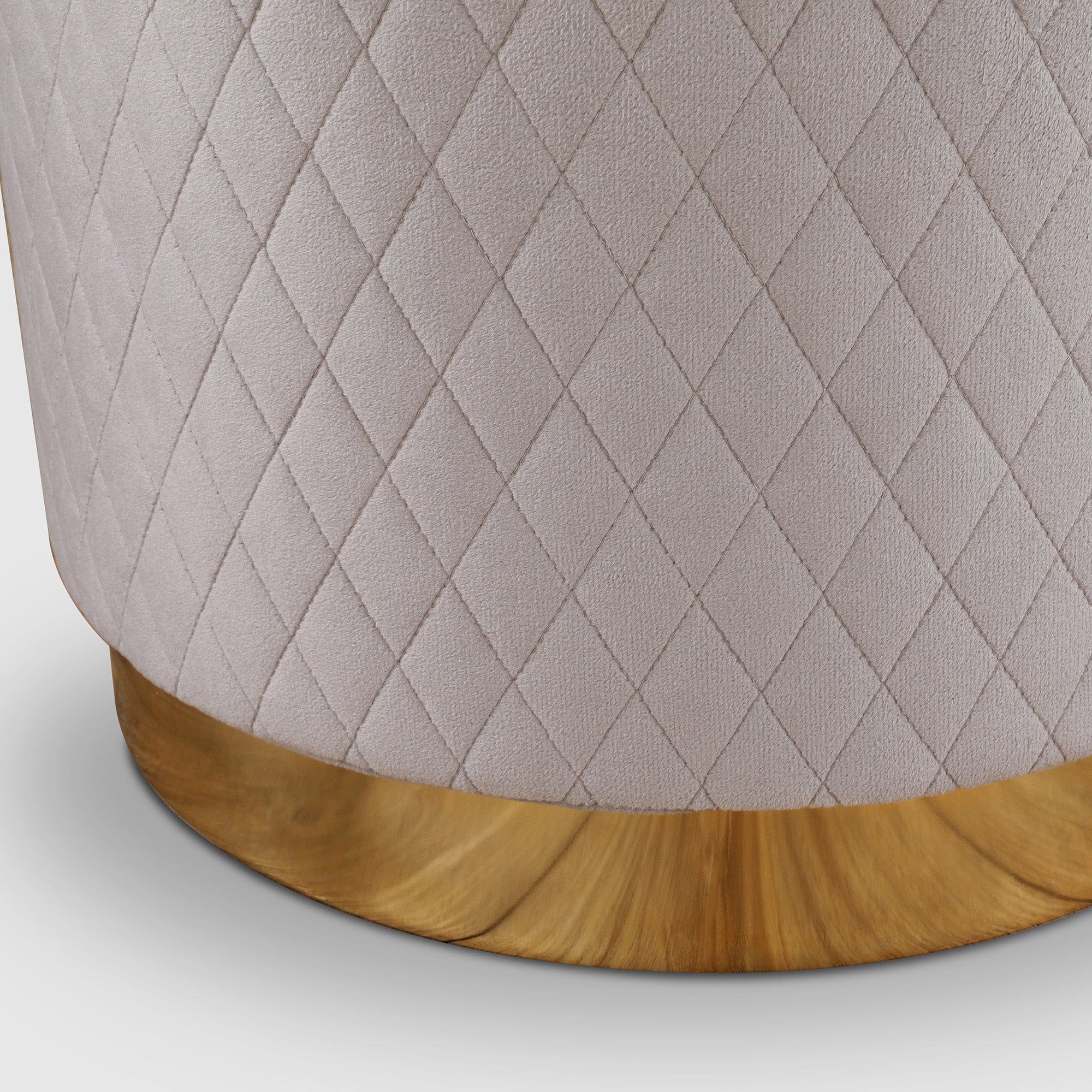 Serena Fabric Ottomans in Grey Colour