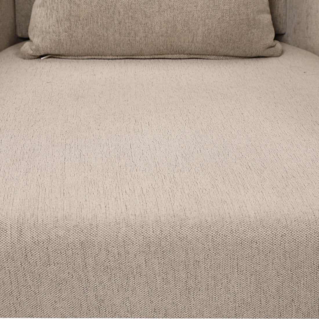 Siam Solidwood Single Seater Sofa in Beige Colour