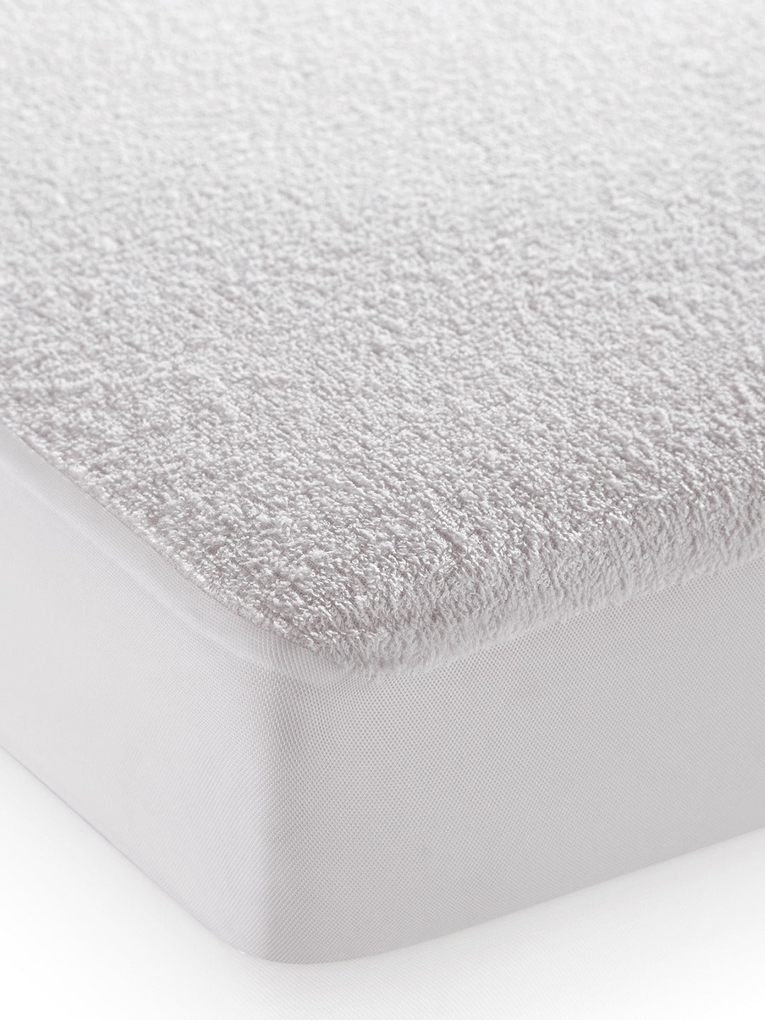 Cool Sheild Cotton Double Mattress Protector 198X182X25 Cm Antibacterial in White Colour