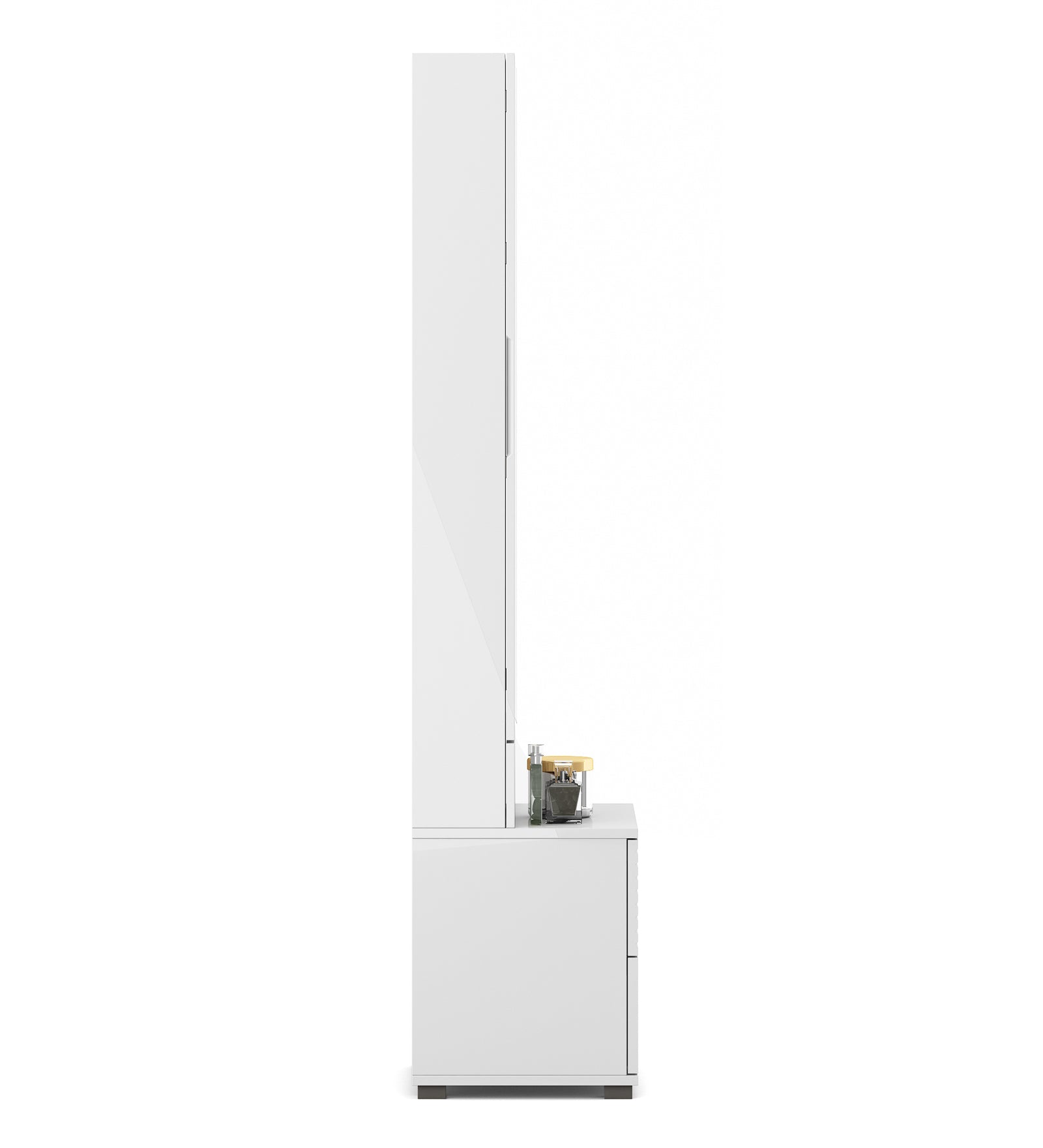 Gwen  Dresser With Mirror in White  & Denim Colour