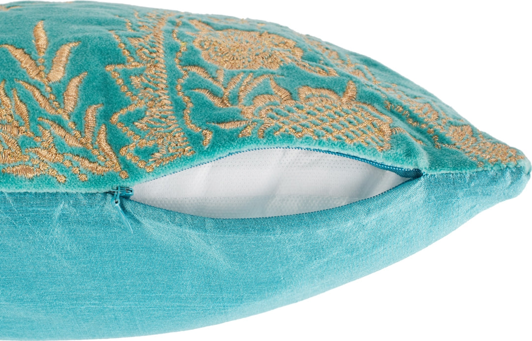 Palace Life Cushion Cover 30x45 Cm in Blue Colour