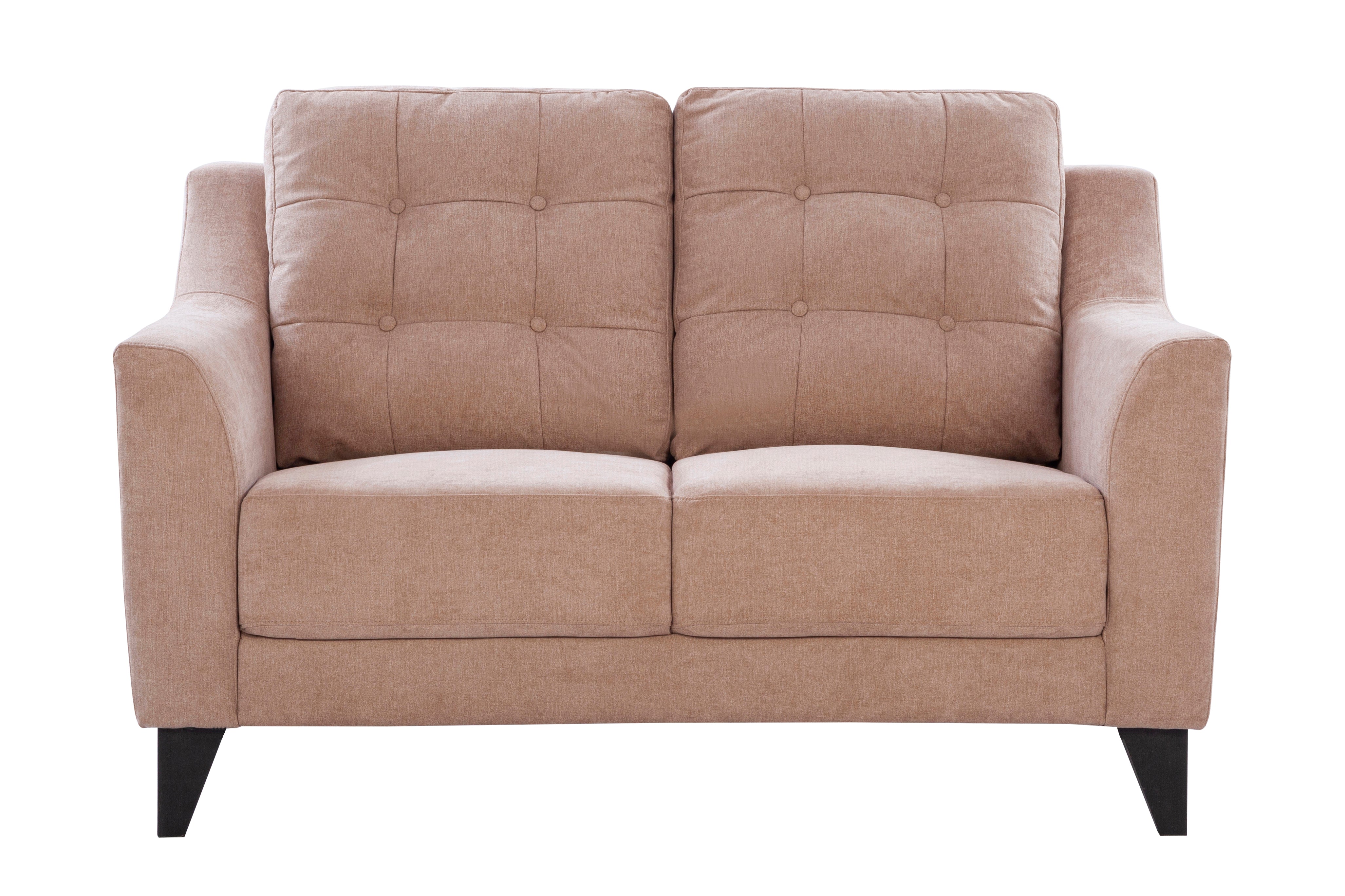Malta Fabric 2 Seater Sofa in Brown Colour