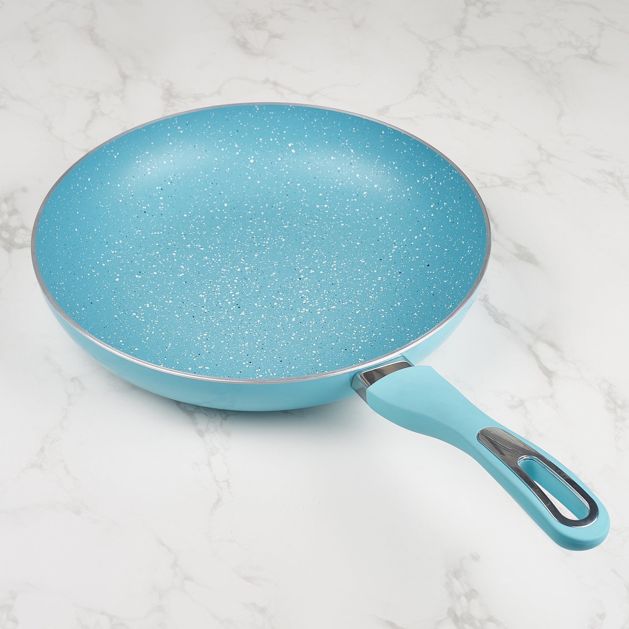 MasterCook+ 100% Virgin Aluminium Non-Stick Fry Pan 28cm in Teal Colour