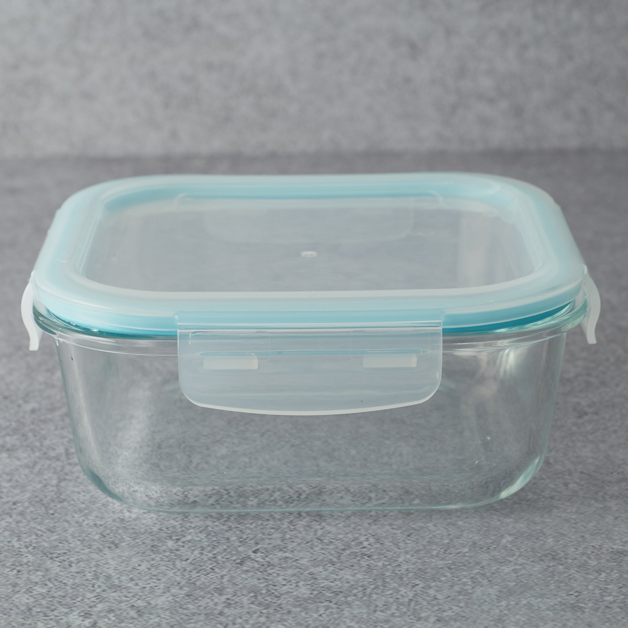 Robust Glass Square Container with PP Lid 1100ML in Transparent Colour