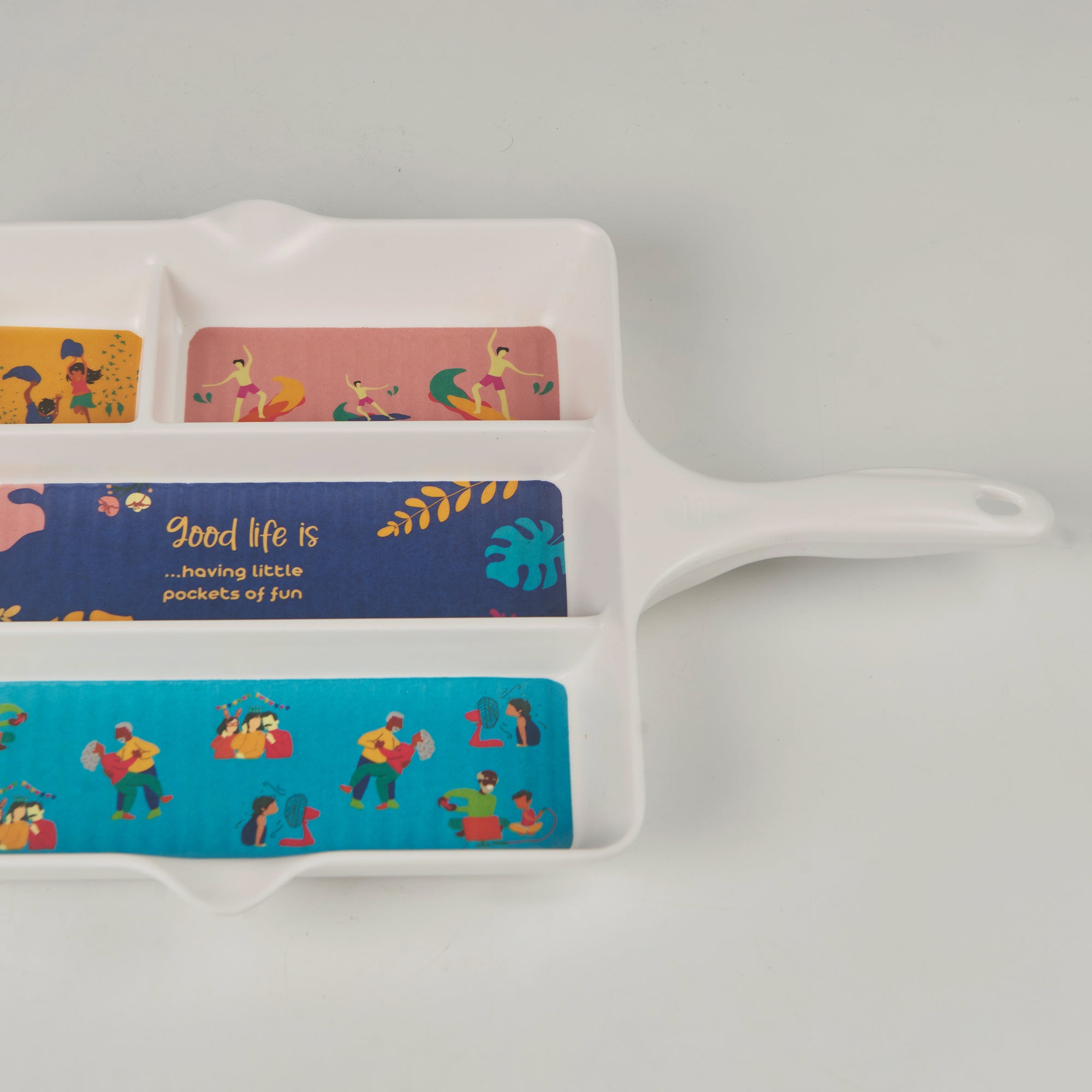 Good Life Melamine Skillet Serving Platter in Multi Colour